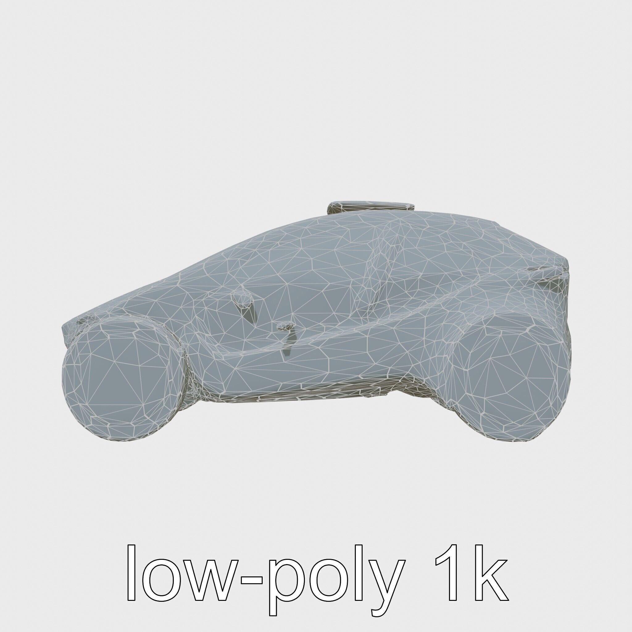 Futuristic Flying Taxi Concept Car Model Low-poly 3D model_20