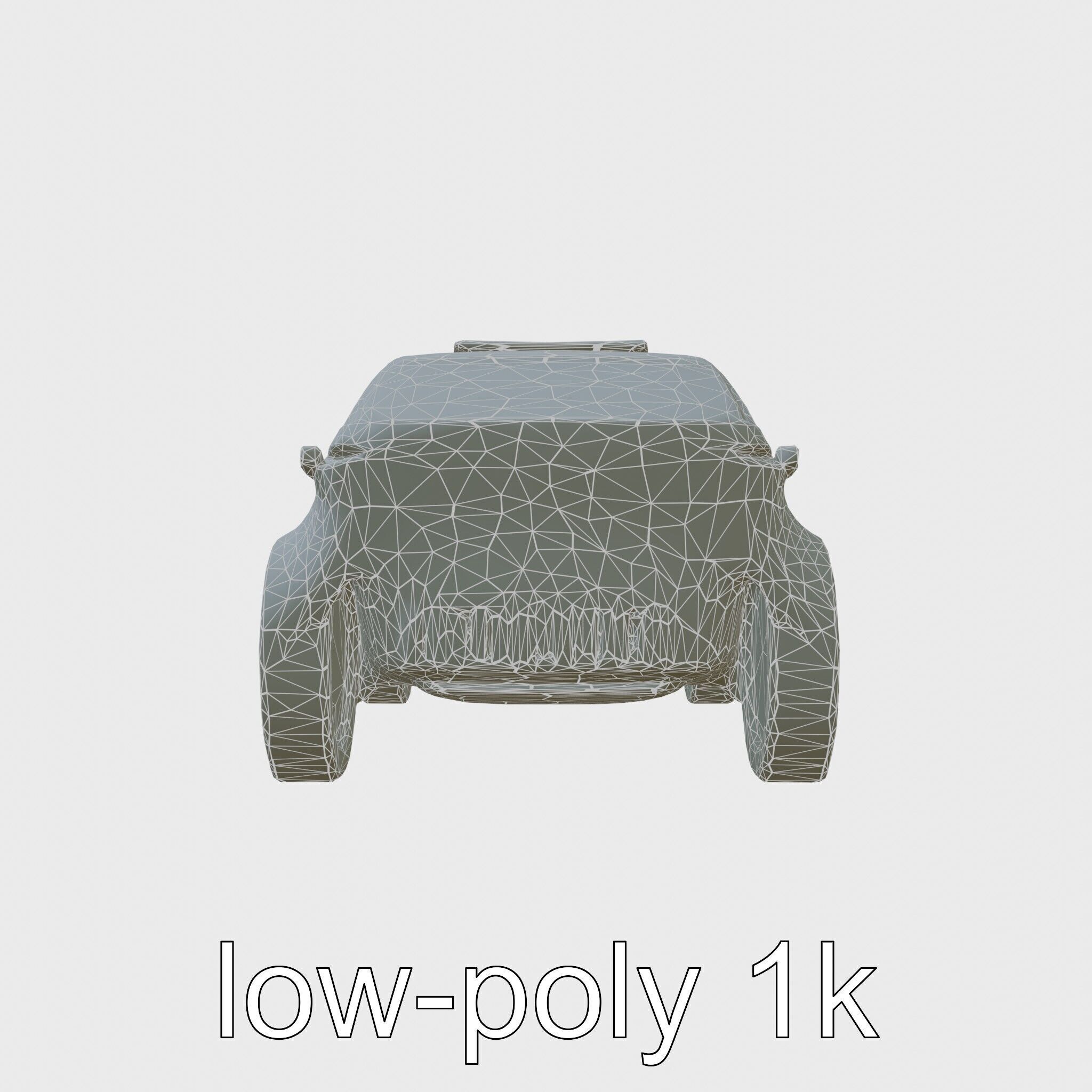 Futuristic Flying Taxi Concept Car Model Low-poly 3D model_6