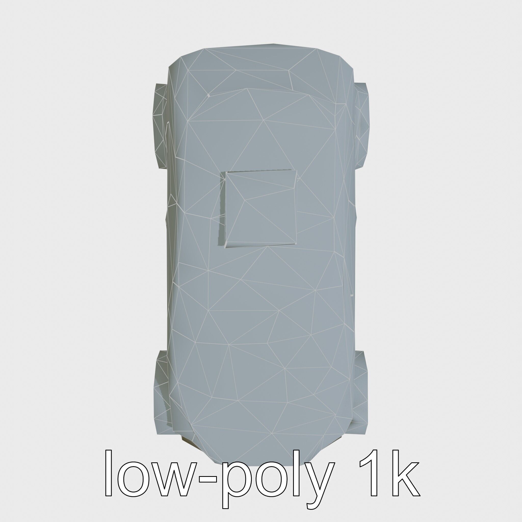 Futuristic Flying Taxi Concept Car Model Low-poly 3D model_19