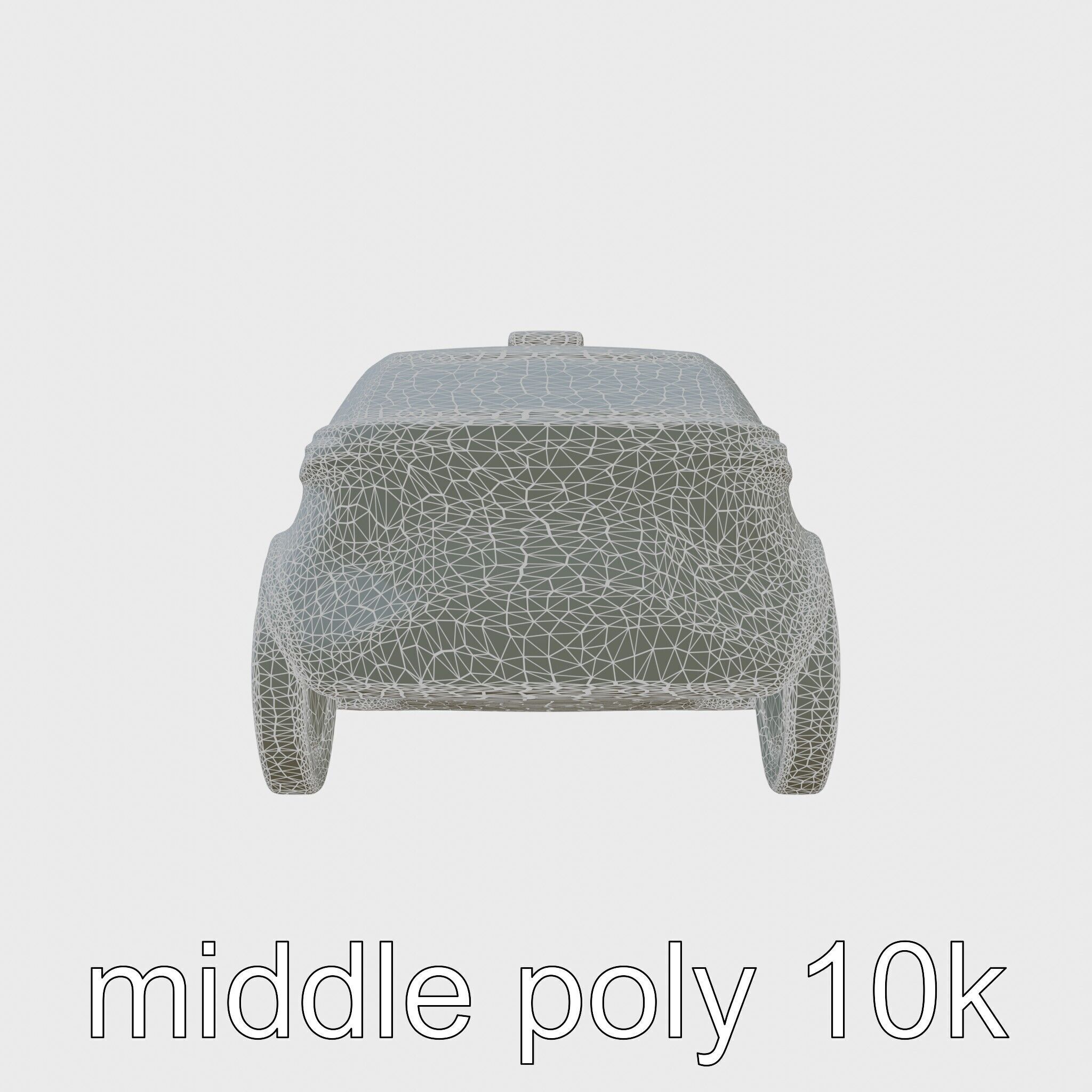 Futuristic Flying Taxi Concept Car Model Low-poly 3D model_5