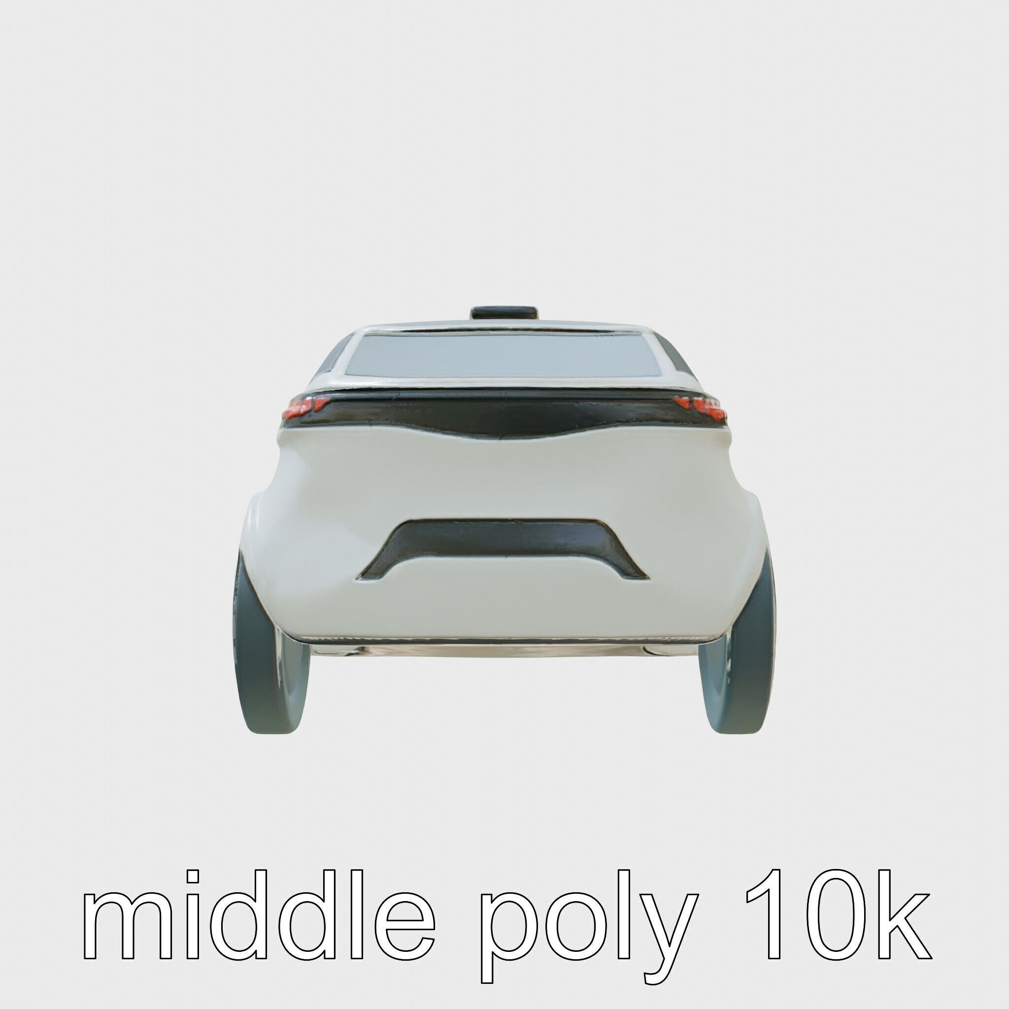 Futuristic Flying Taxi Concept Car Model Low-poly 3D model_2