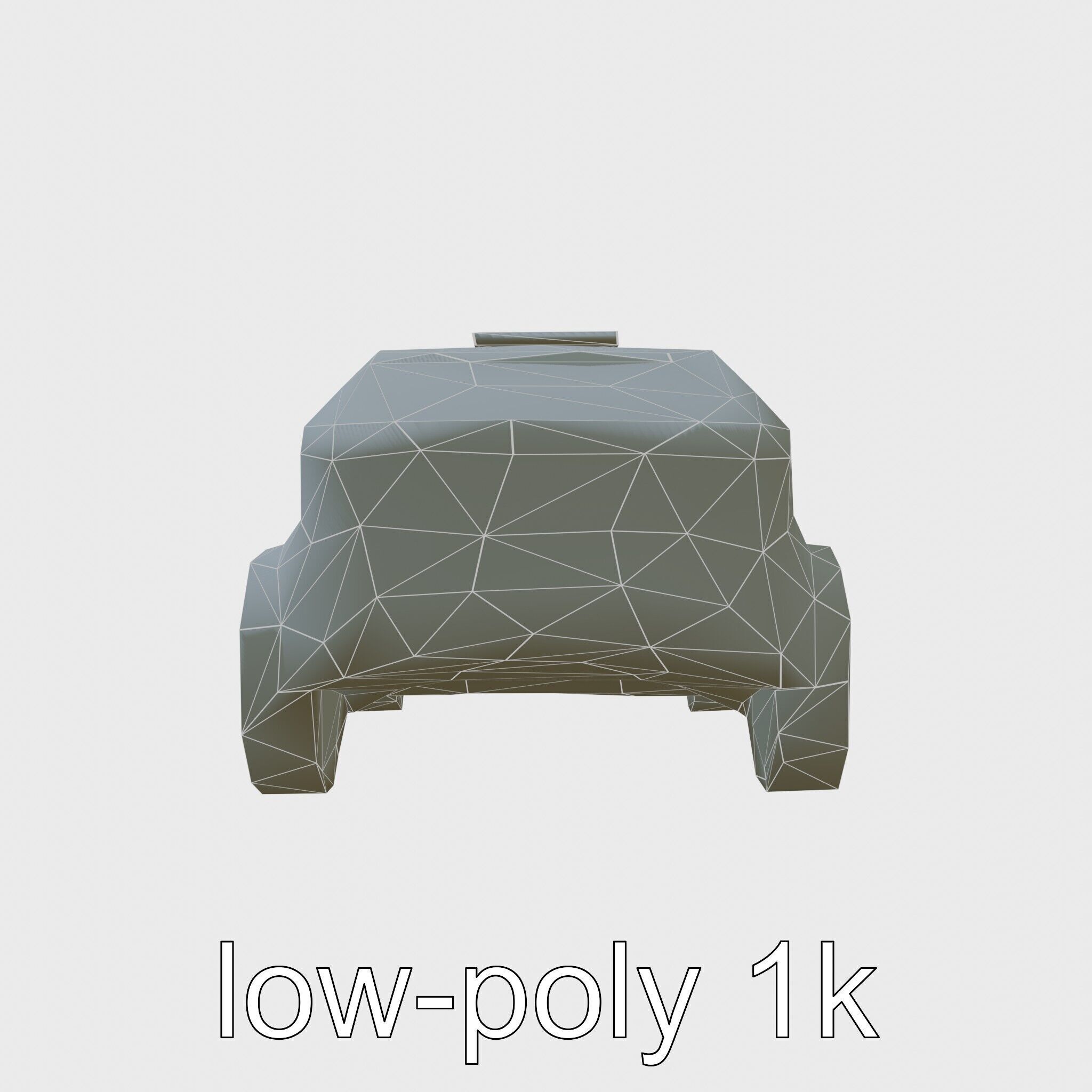 Futuristic Flying Taxi Concept Car Model Low-poly 3D model_7