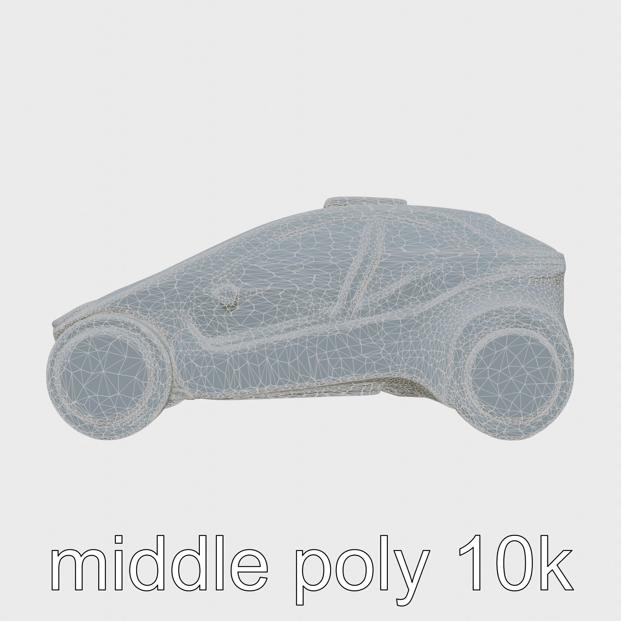 Futuristic Flying Taxi Concept Car Model Low-poly 3D model_13