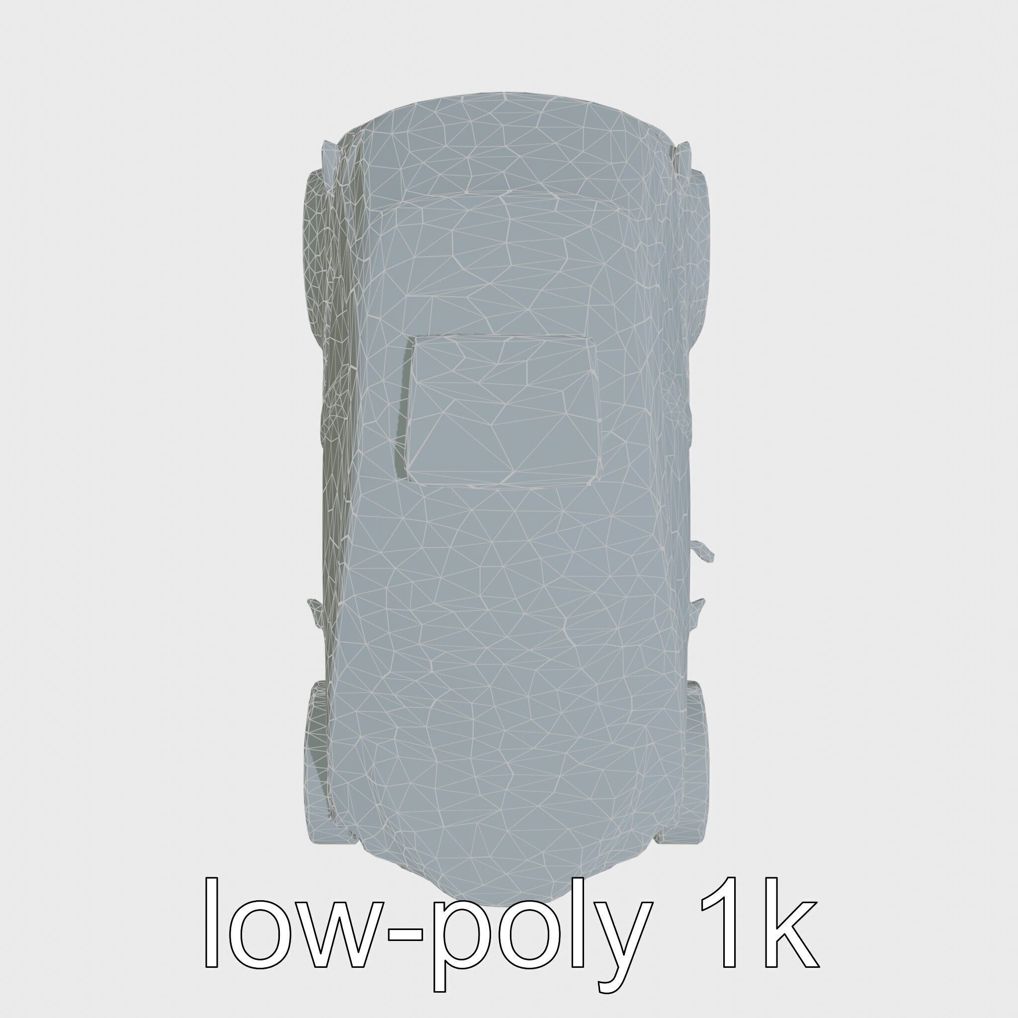 Futuristic Flying Taxi Concept Car Model Low-poly 3D model_29