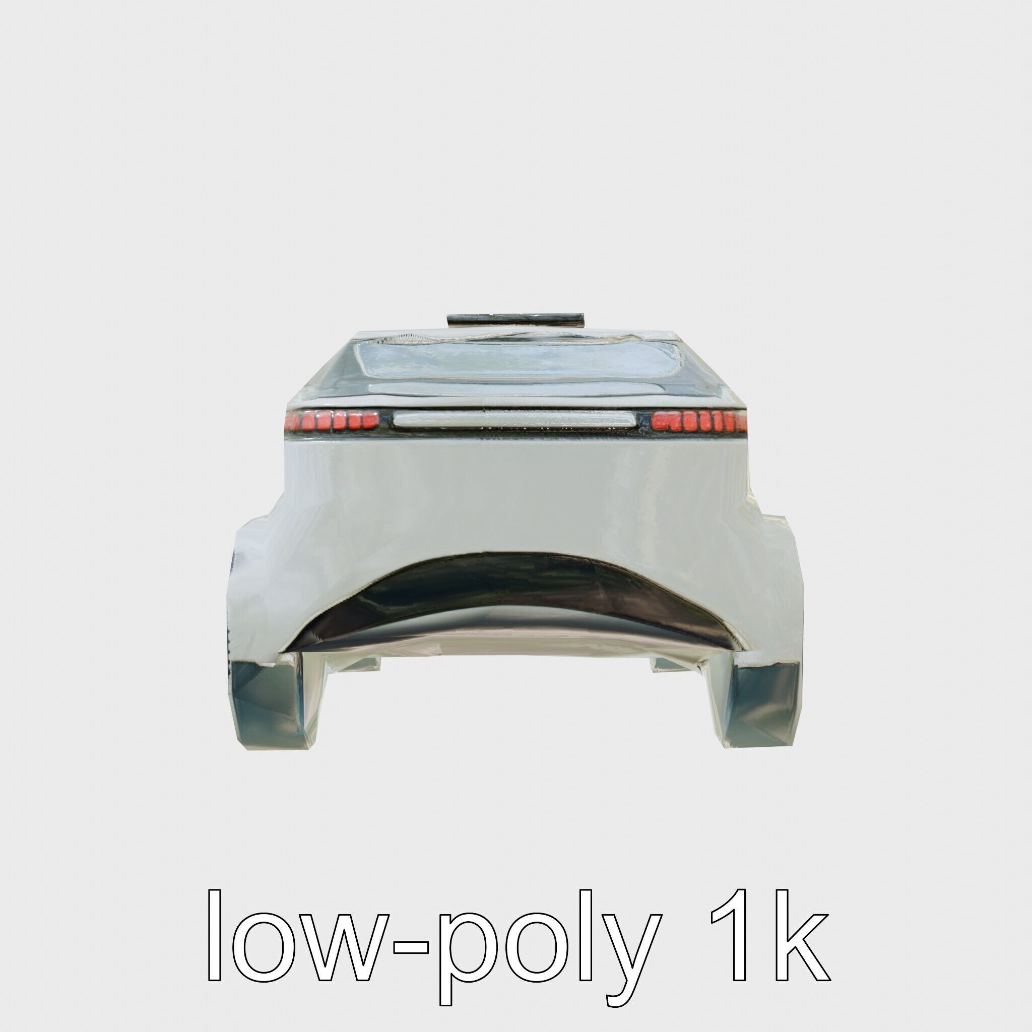 Futuristic Flying Taxi Concept Car Model Low-poly 3D model_4