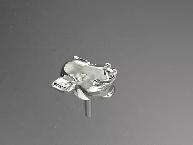 Animal Piercing Stud 3D Model Mens earrings Womens earrings