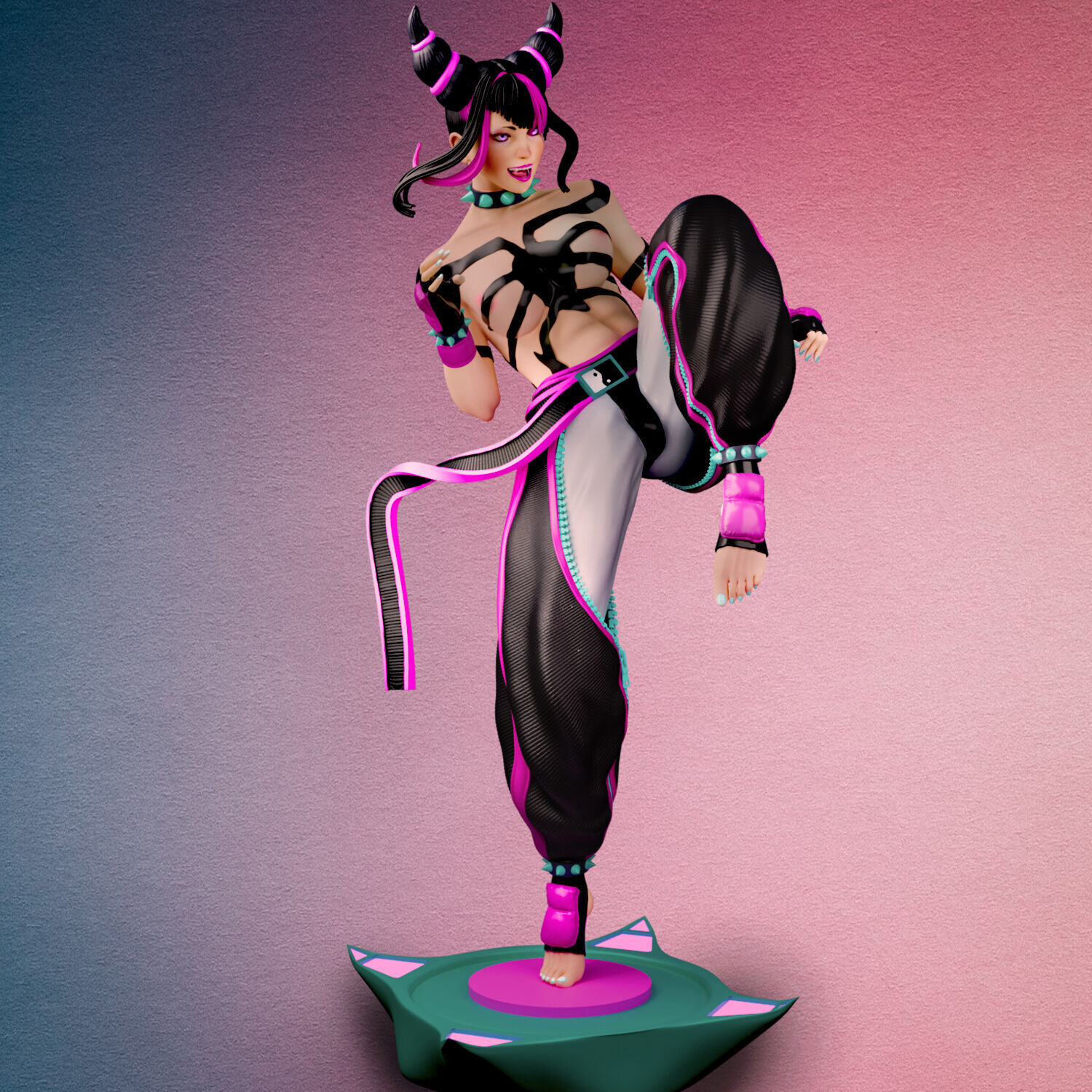 Juri Han Street Fighter Tested and Ready for Printing 3D print model_3