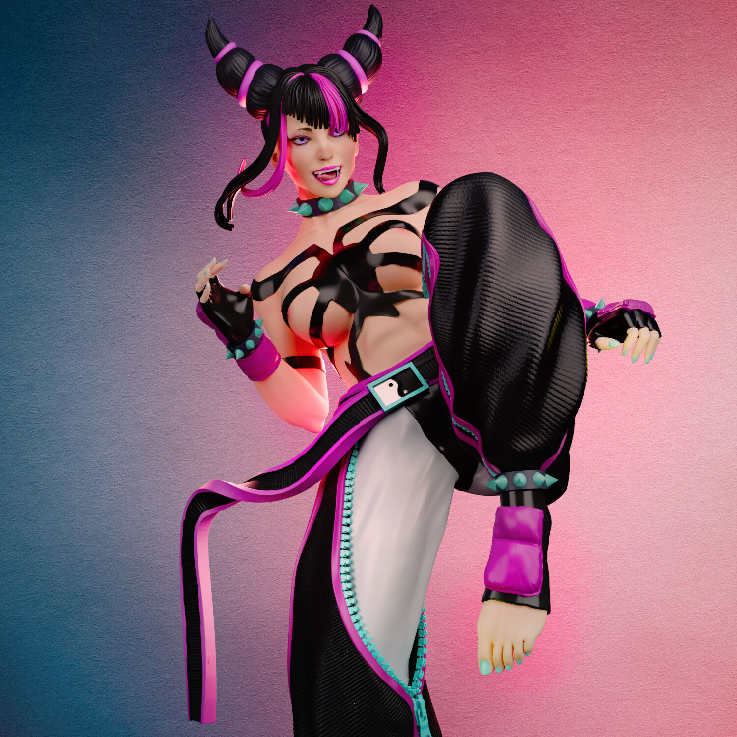 Juri Han Street Fighter Tested and Ready for Printing 3D print model_1