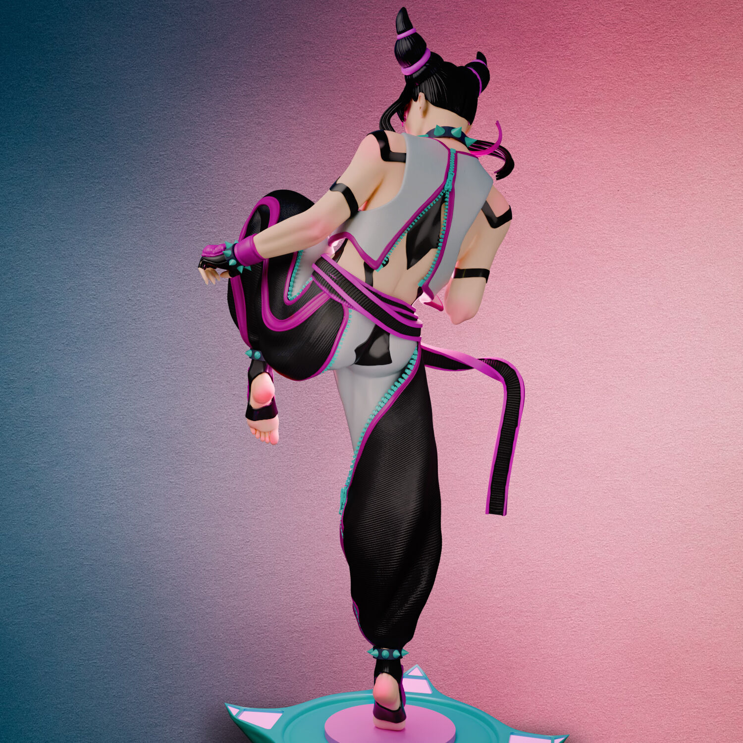 Juri Han Street Fighter Tested and Ready for Printing 3D print model_5