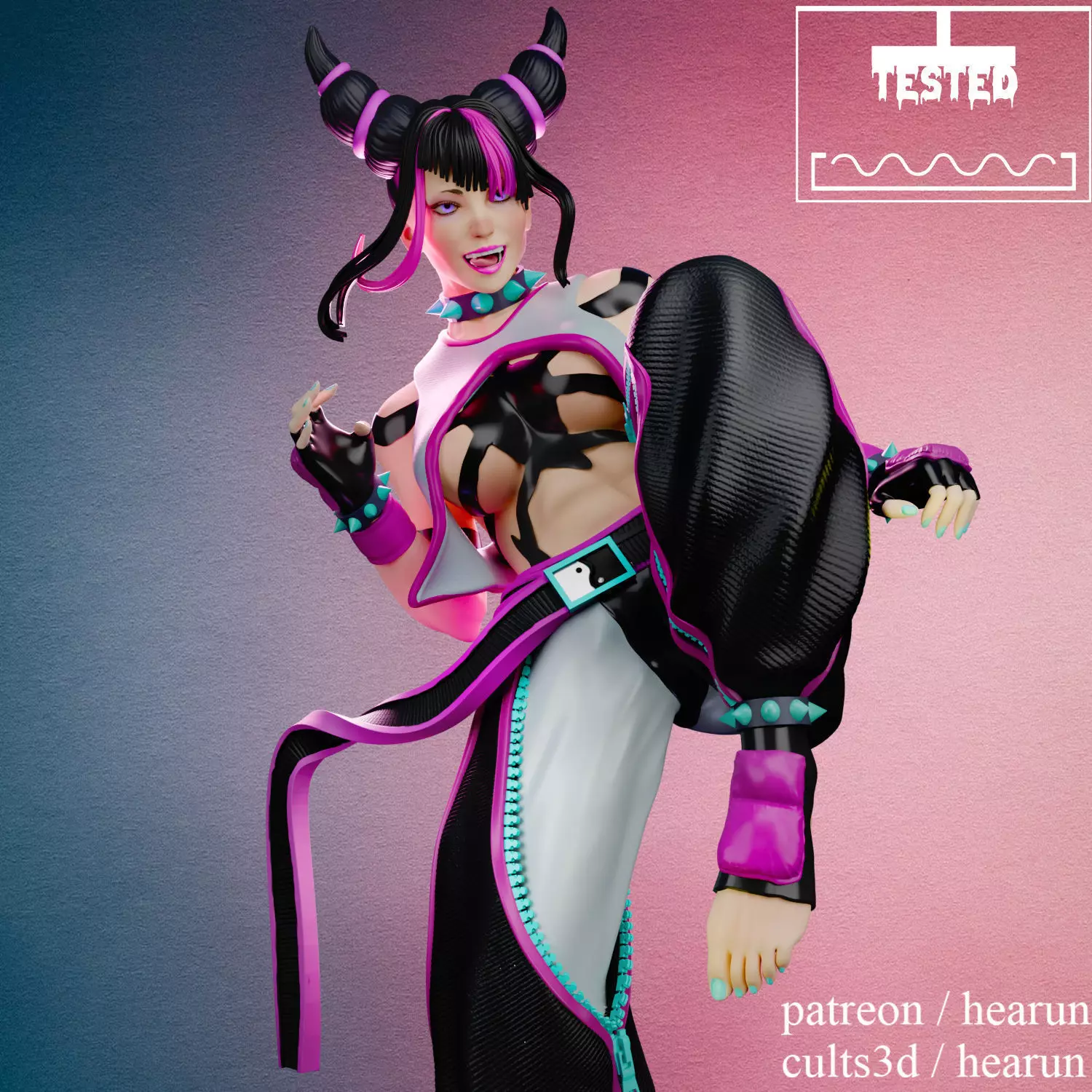 Juri Han Street Fighter Tested and Ready for Printing 3D print model_0