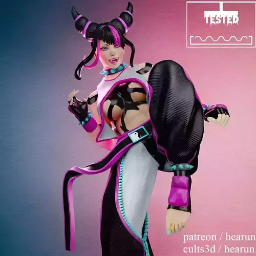 Juri Han Street Fighter Tested and Ready for Printing