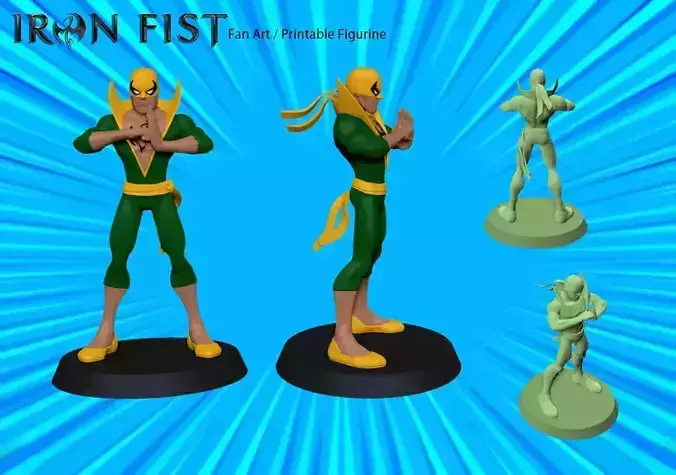 IRON FIST printable 3D model