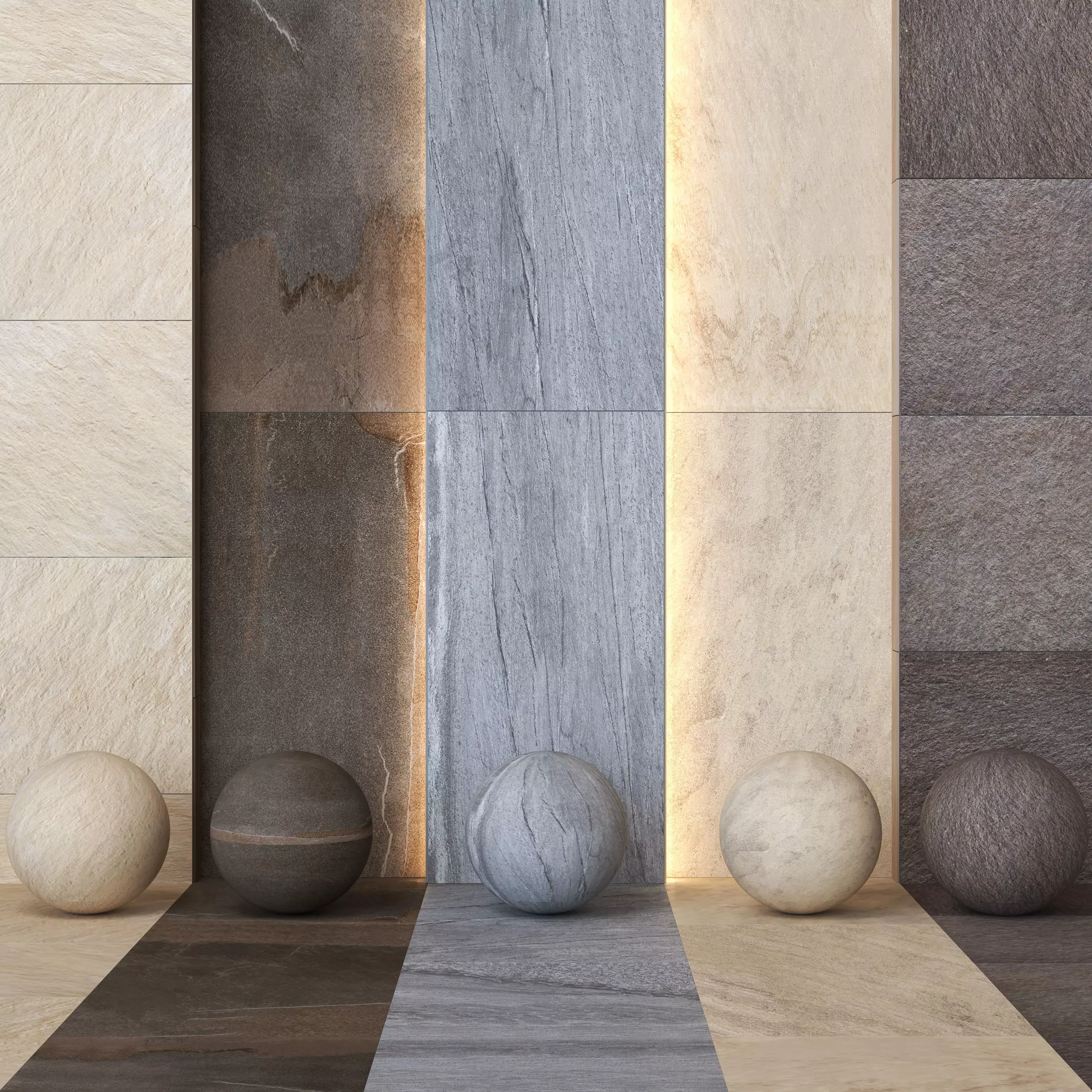 Keope Percorsi Extra Pietra di Tile Textures  - 21 in 1 - PBR  Texture_0