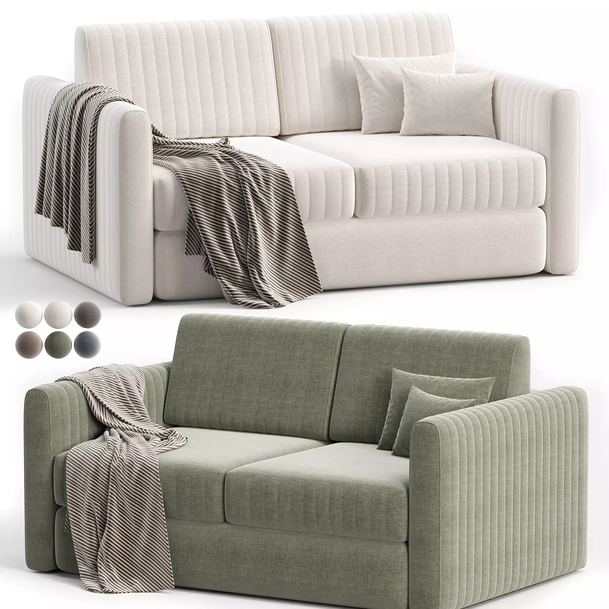 Layson sofa Low-poly 3D model