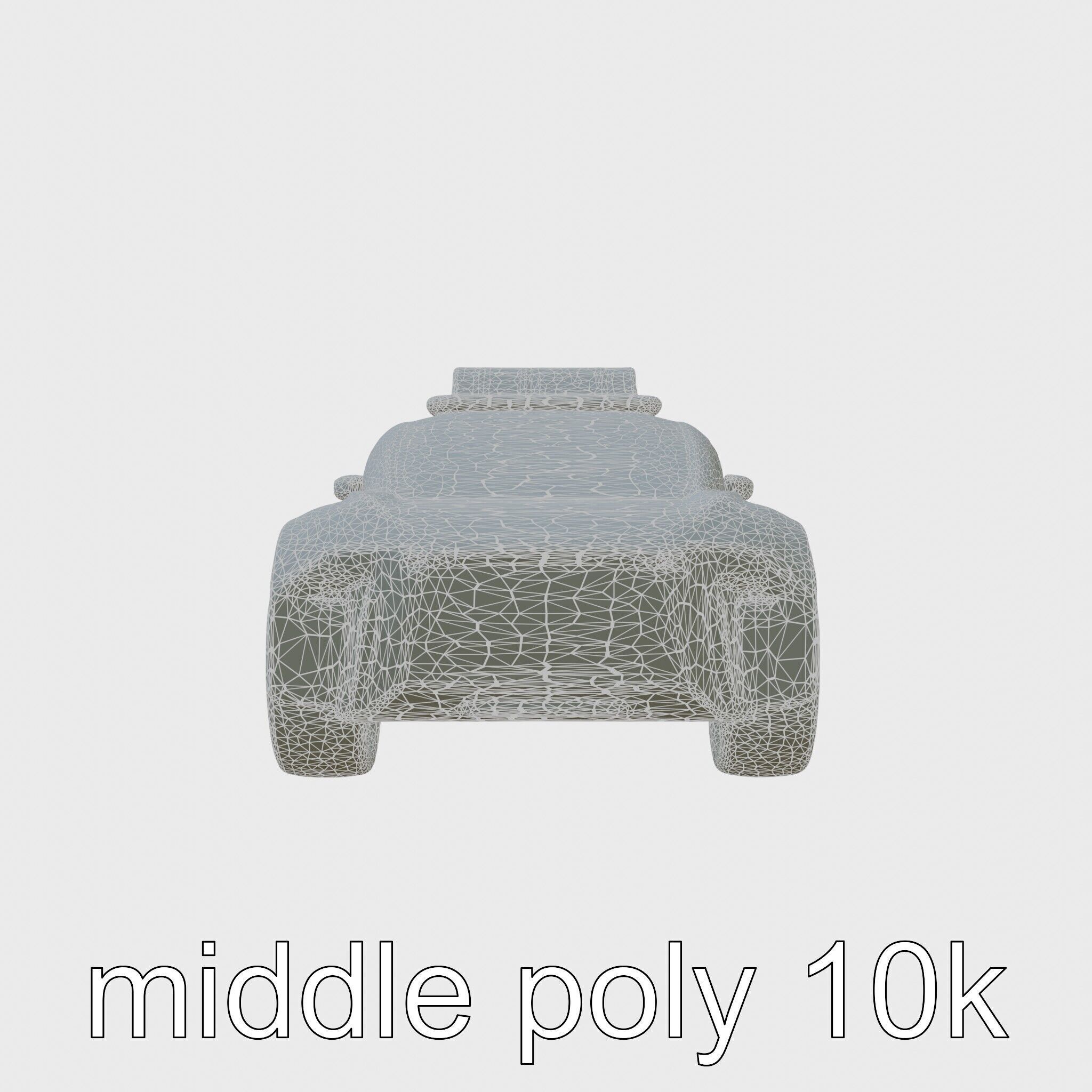 Futuristic Flying Taxi Concept Car Model Low-poly 3D model_5