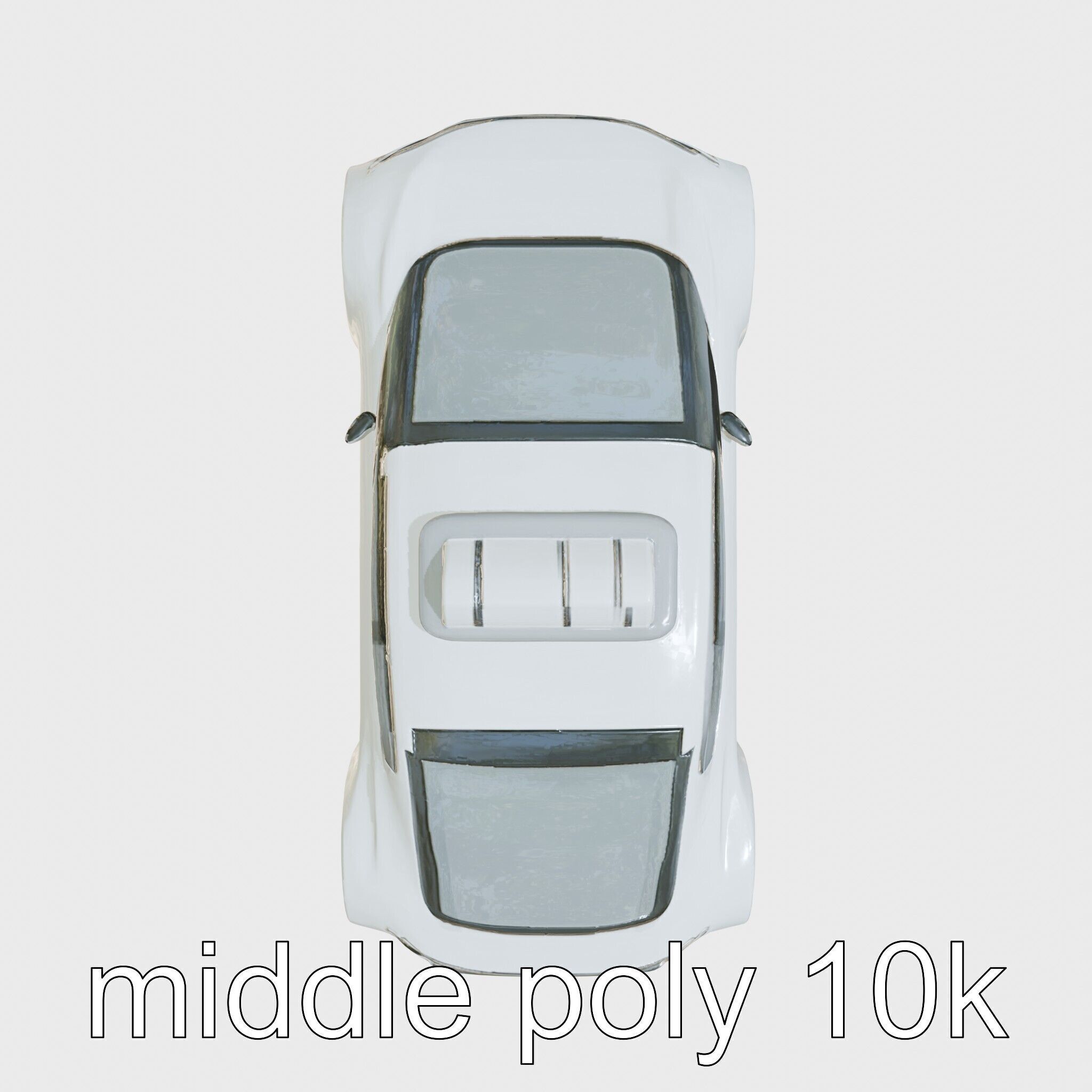 Futuristic Flying Taxi Concept Car Model Low-poly 3D model_16