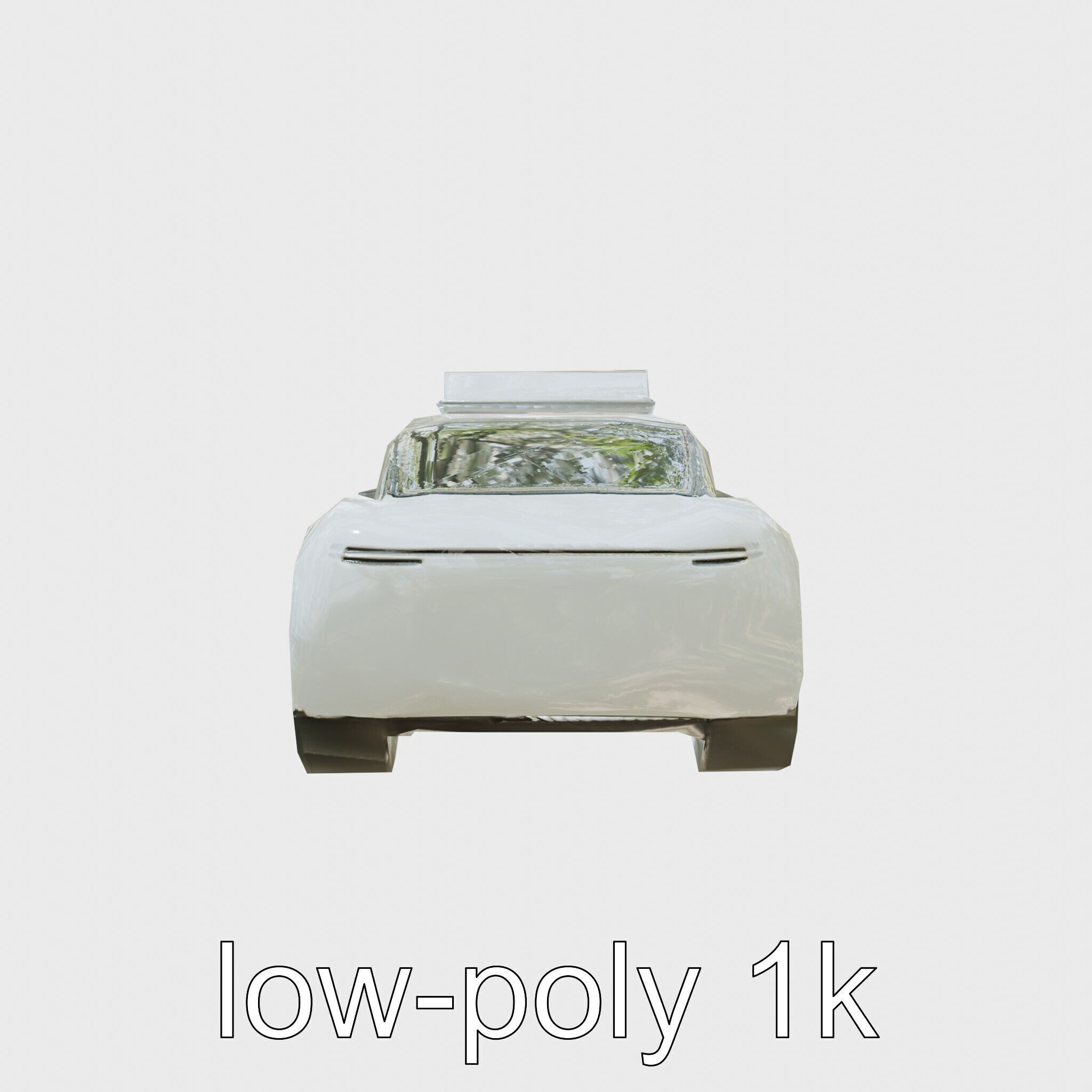 Futuristic Flying Taxi Concept Car Model Low-poly 3D model_4