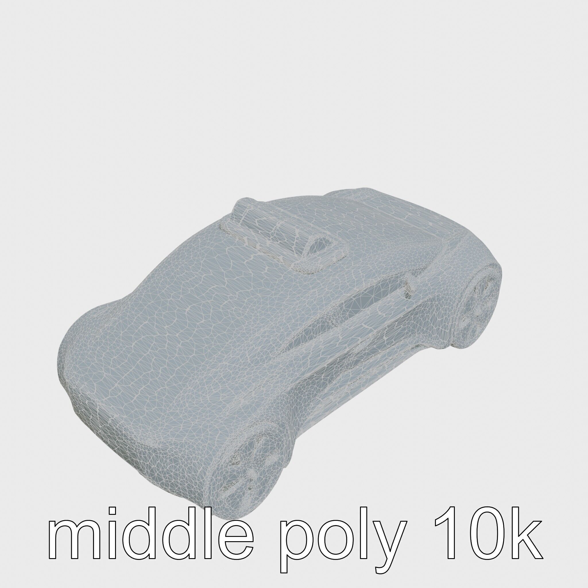 Futuristic Flying Taxi Concept Car Model Low-poly 3D model_23