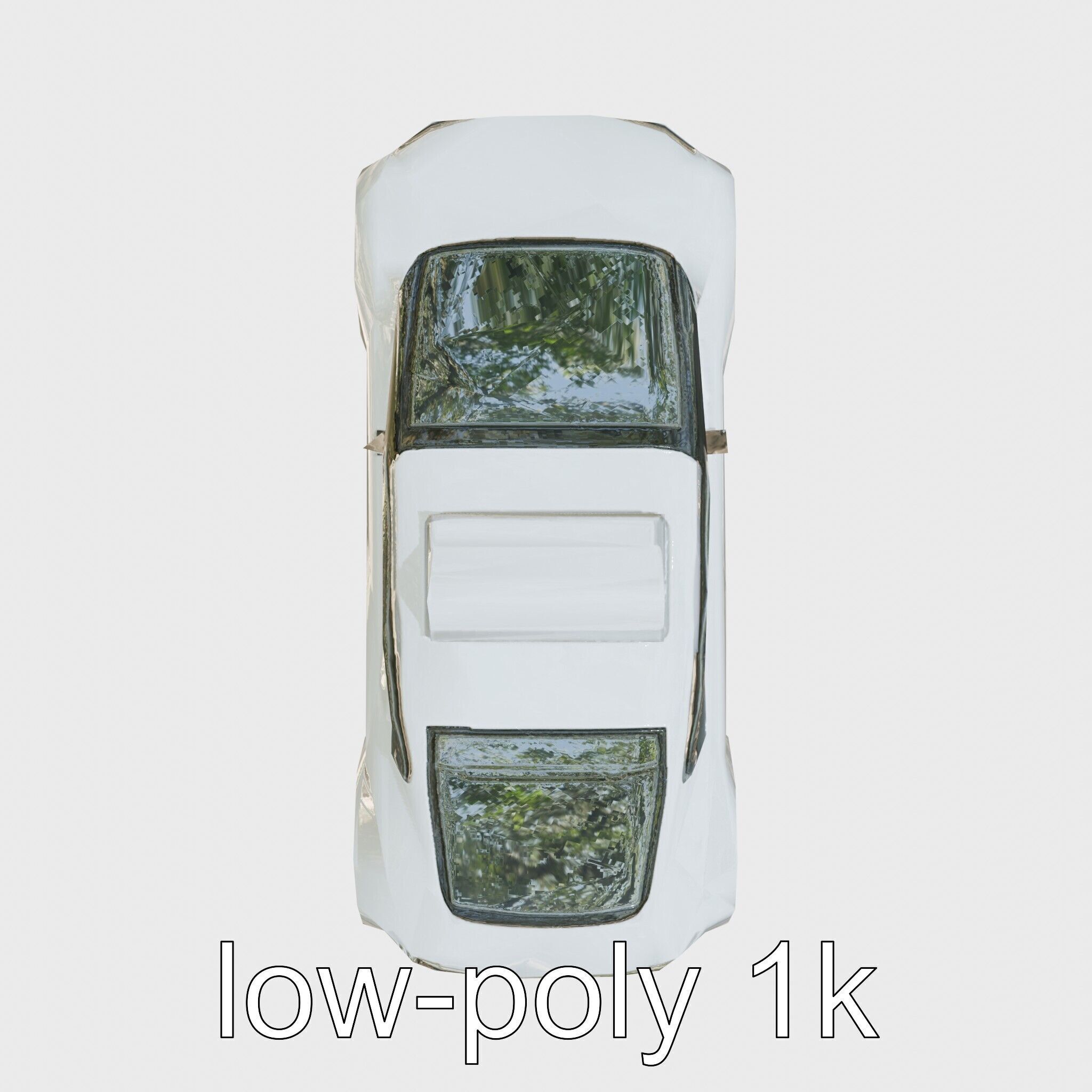 Futuristic Flying Taxi Concept Car Model Low-poly 3D model_25