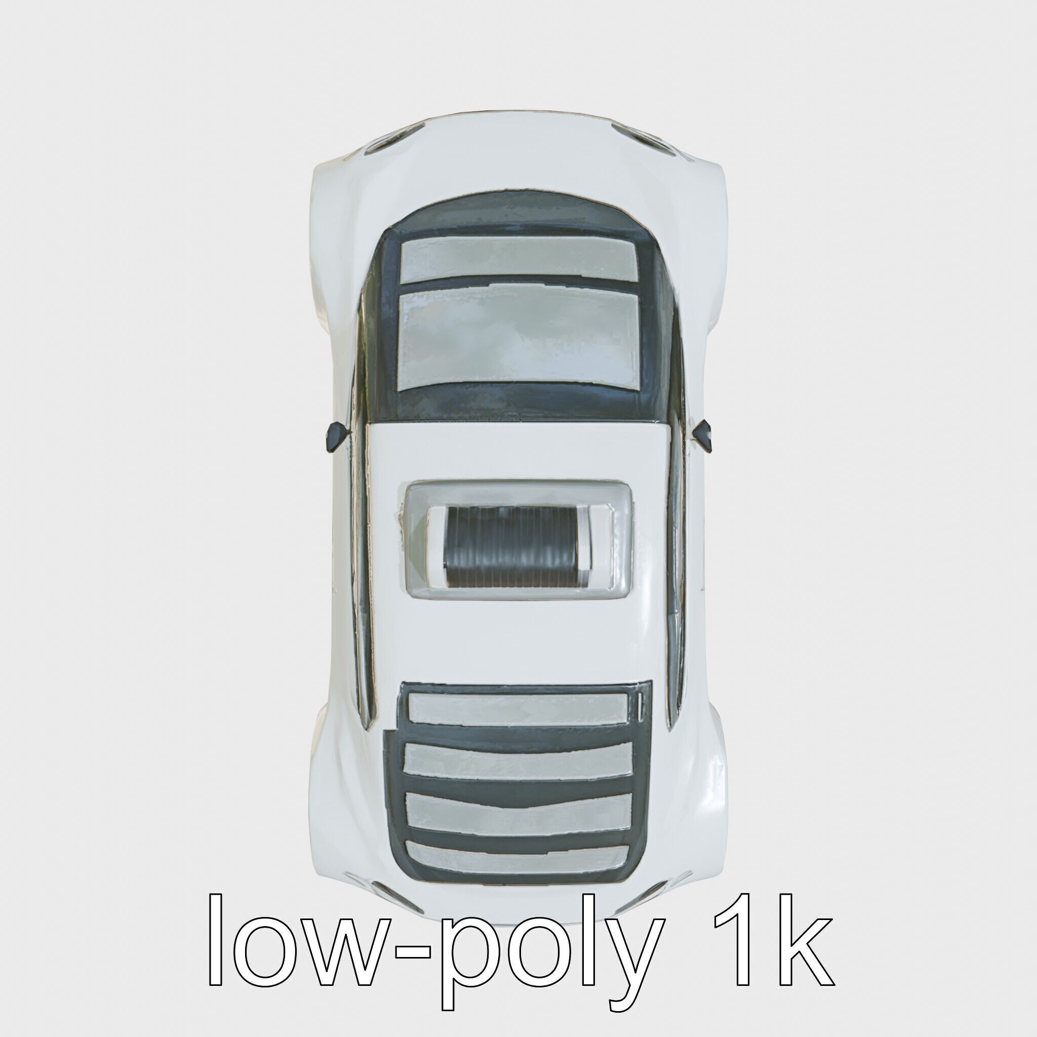 Futuristic Flying Taxi Concept Car Model Low-poly 3D model_20