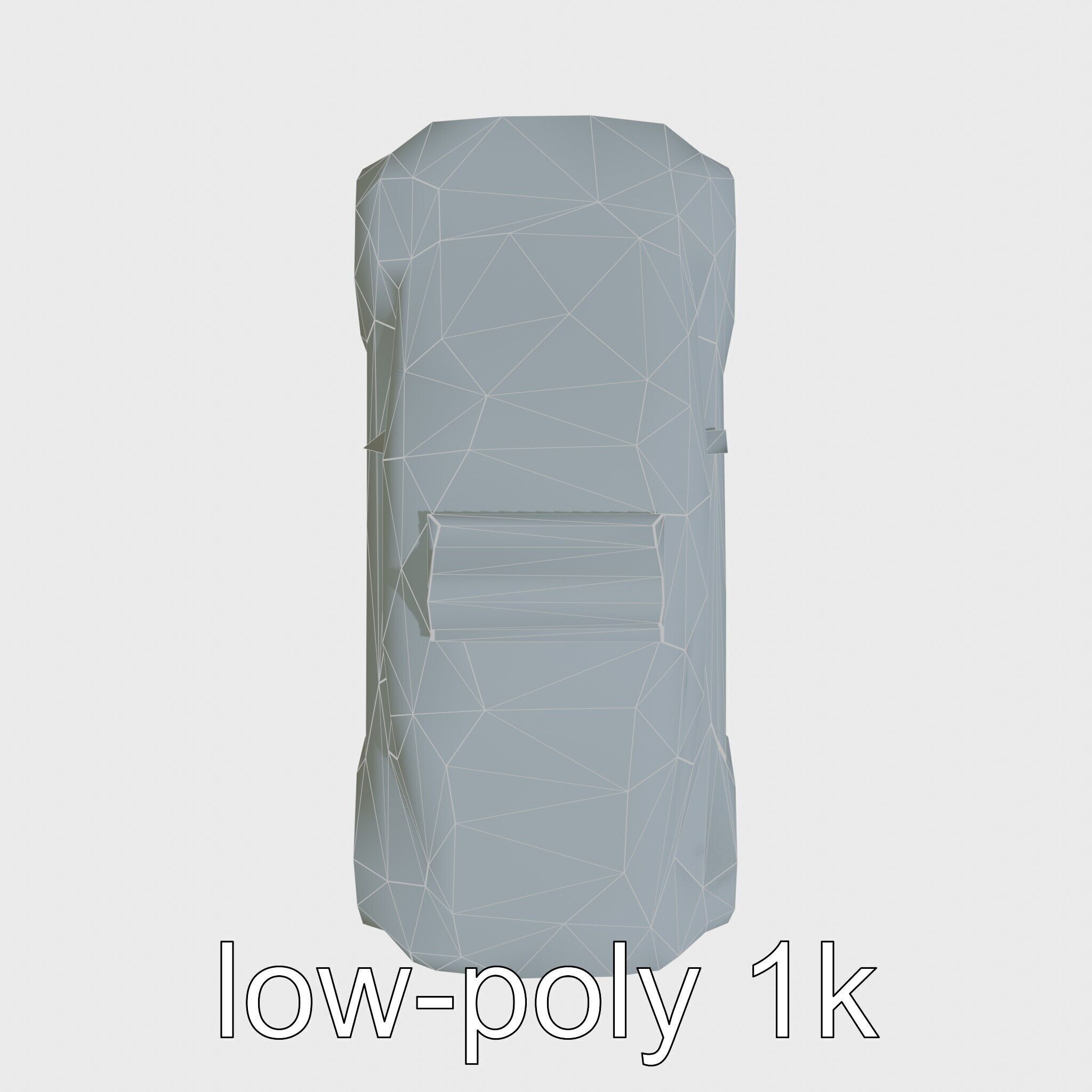 Futuristic Flying Taxi Concept Car Model Low-poly 3D model_19