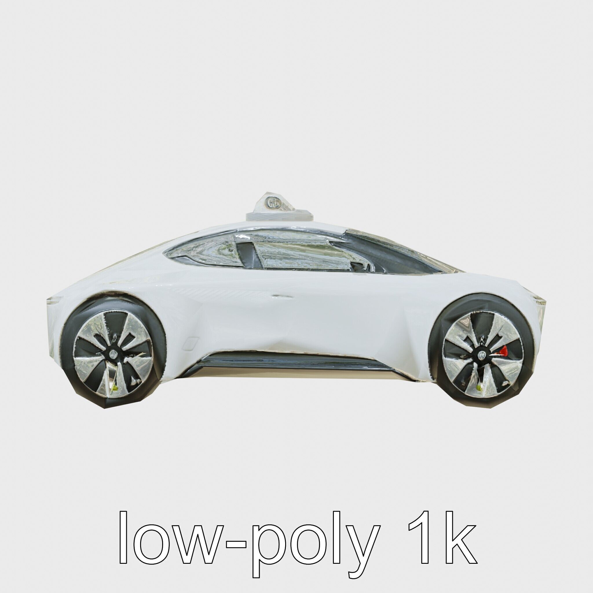 Futuristic Flying Taxi Concept Car Model Low-poly 3D model_24