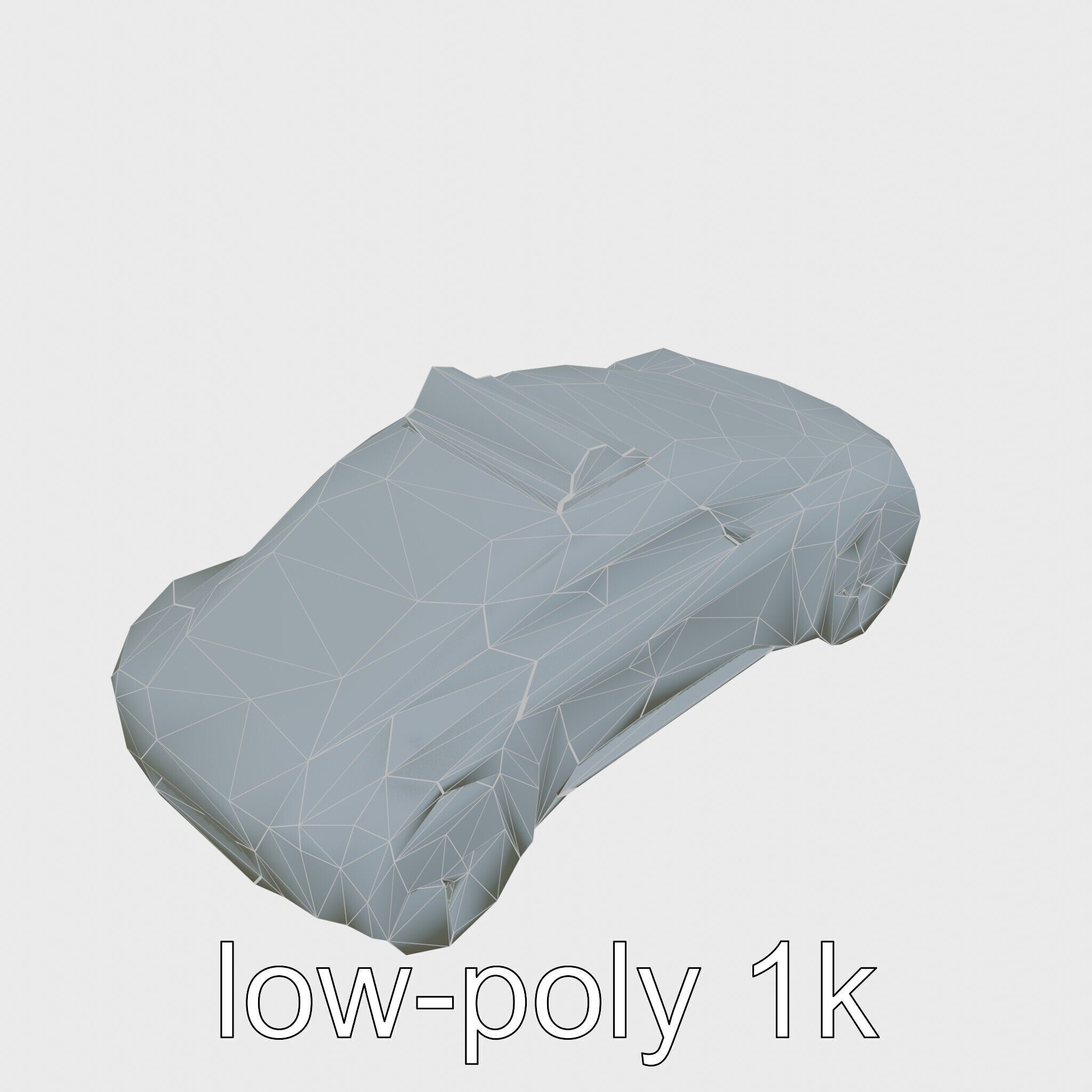 Futuristic Flying Taxi Concept Car Model Low-poly 3D model_22