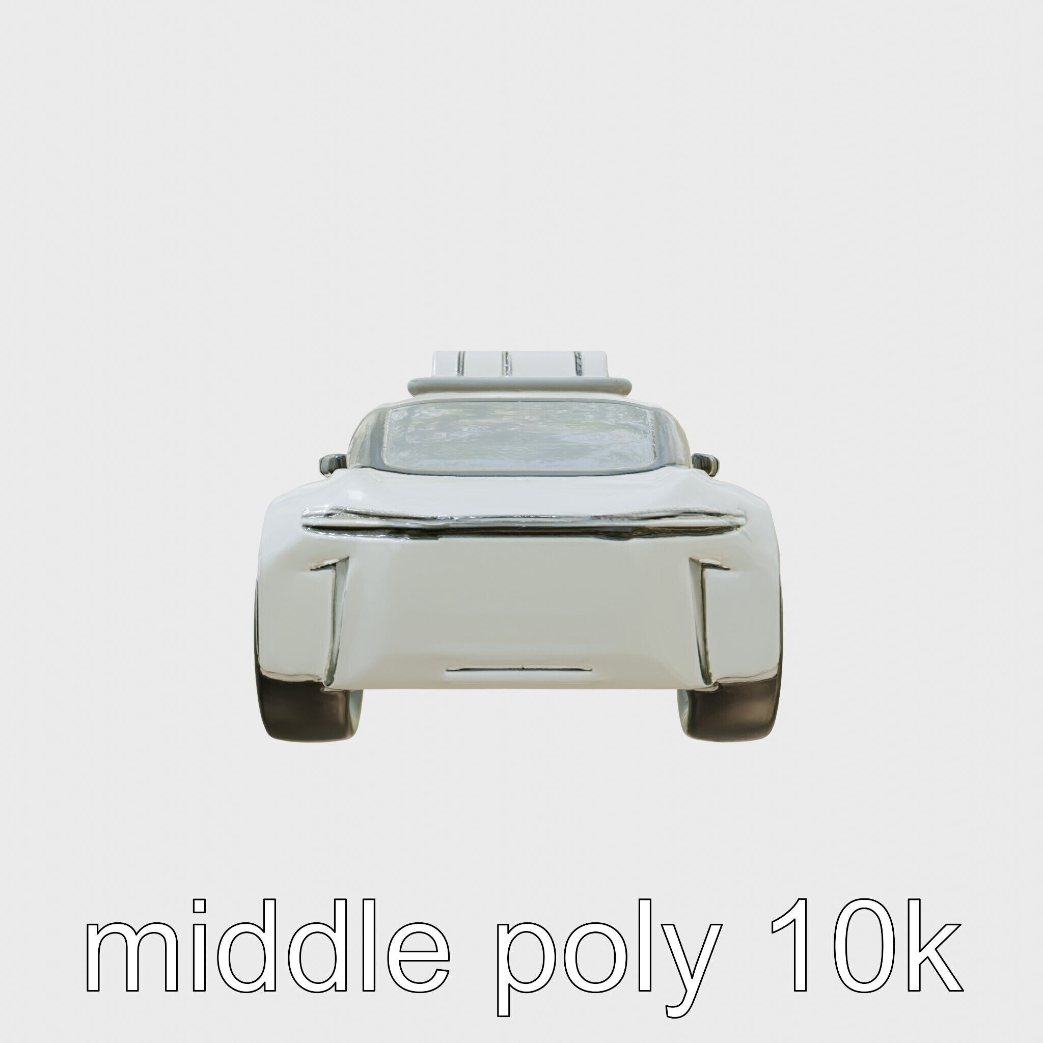 Futuristic Flying Taxi Concept Car Model Low-poly 3D model_2