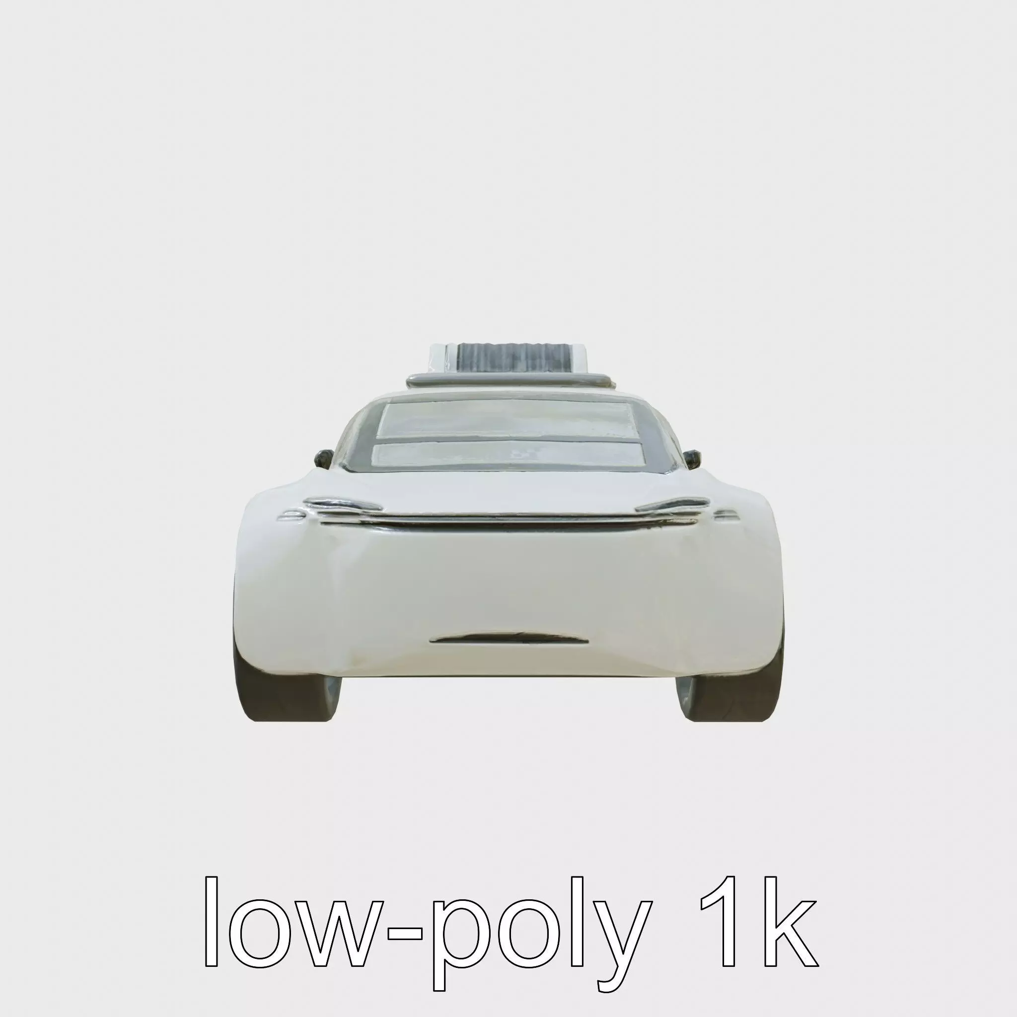 Futuristic Flying Taxi Concept Car Model Low-poly 3D model_0