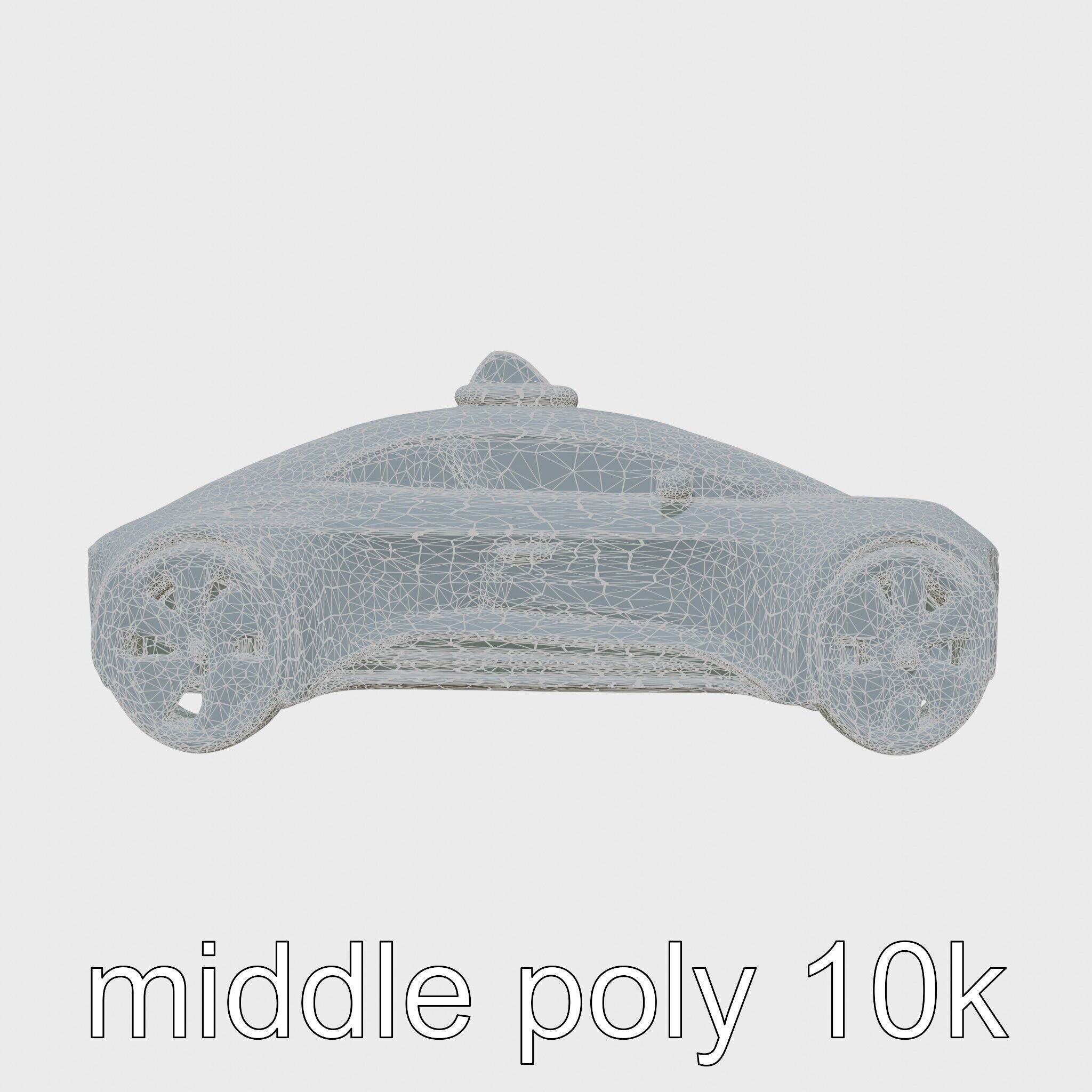 Futuristic Flying Taxi Concept Car Model Low-poly 3D model_26