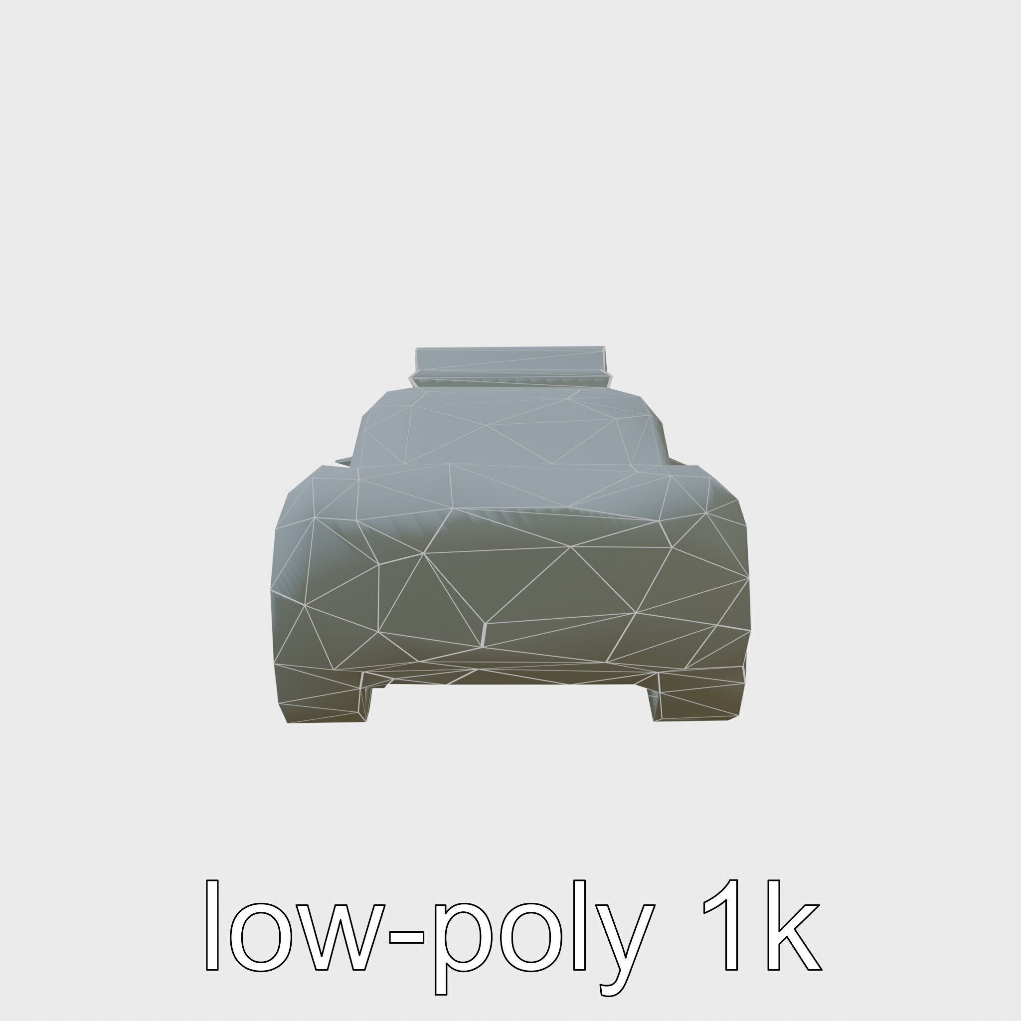 Futuristic Flying Taxi Concept Car Model Low-poly 3D model_7