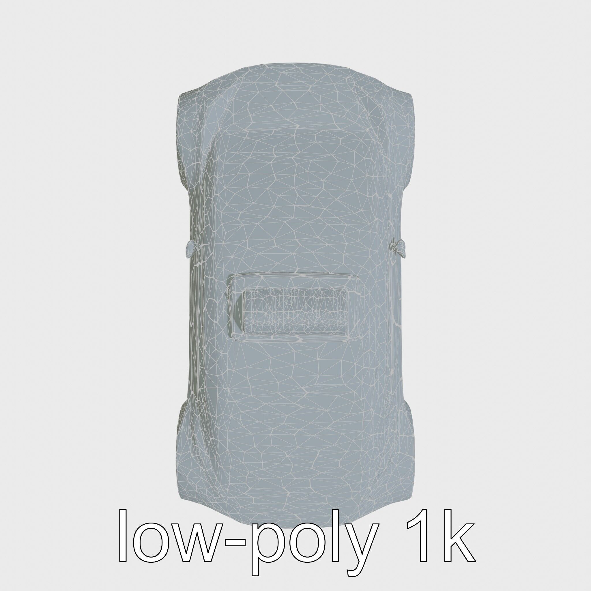 Futuristic Flying Taxi Concept Car Model Low-poly 3D model_21