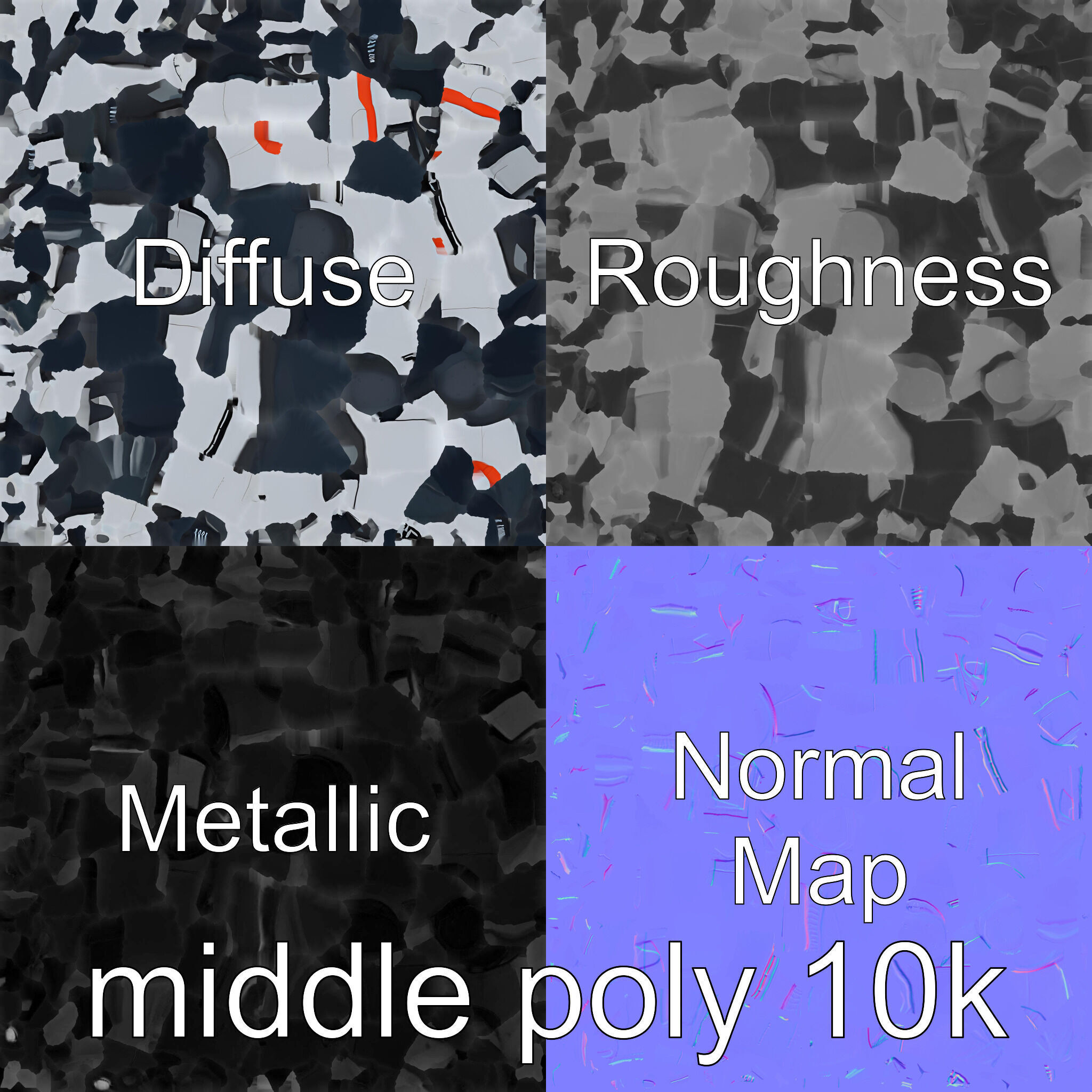 Futuristic Flying Car Taxi Concept Low-poly 3D model_29