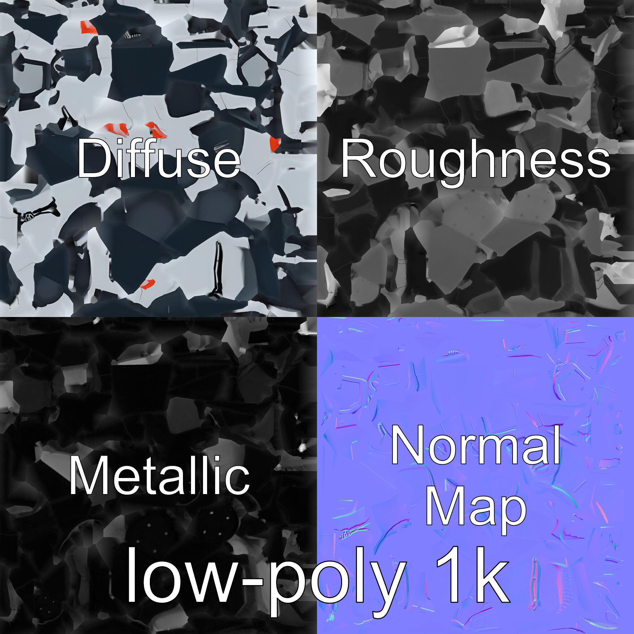 Futuristic Flying Car Taxi Concept Low-poly 3D model_1