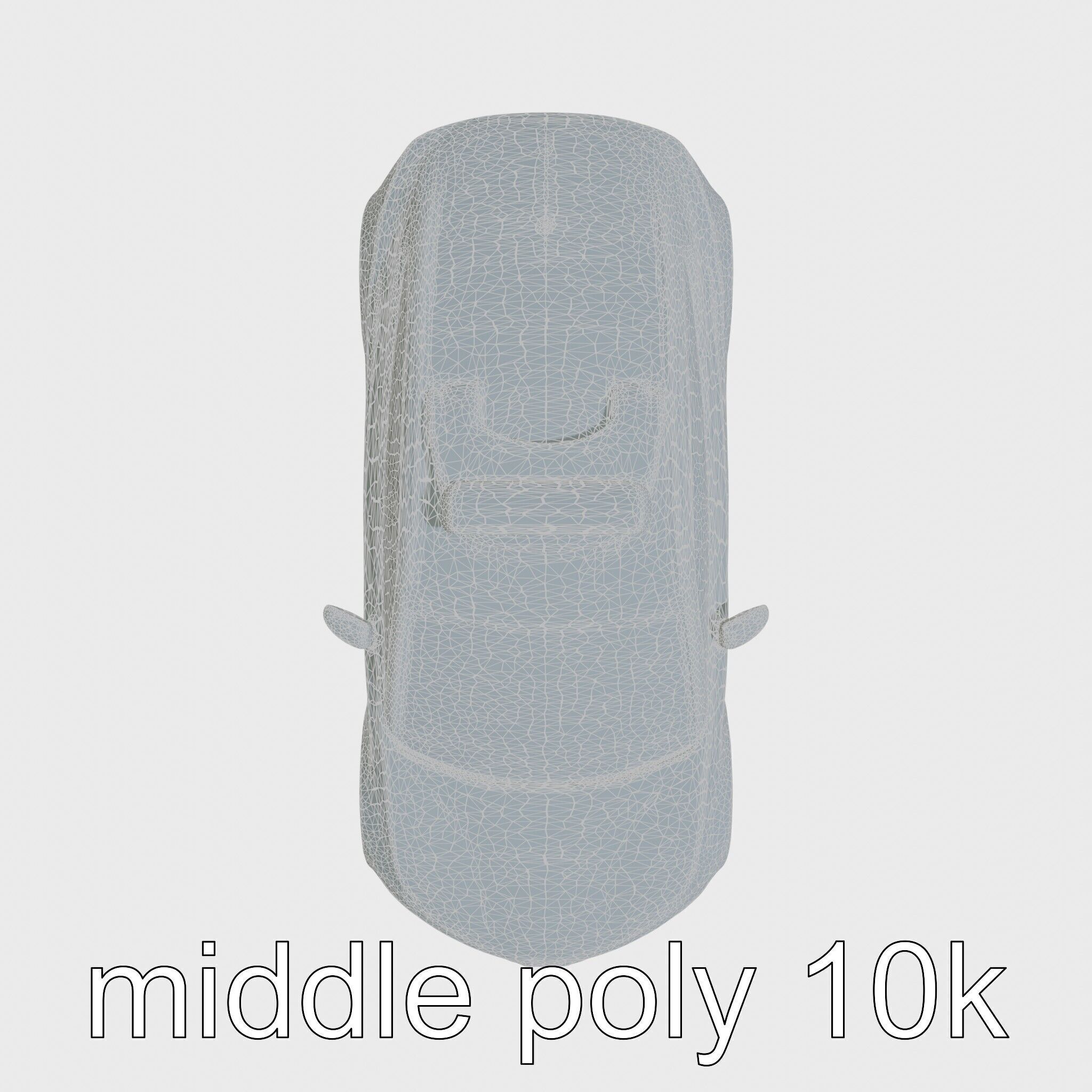 Futuristic Flying Car Taxi Concept Low-poly 3D model_24