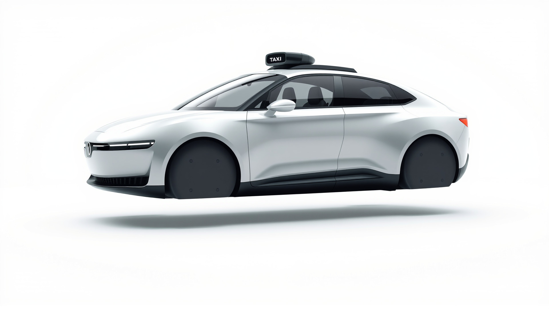 Futuristic Flying Car Taxi Concept Low-poly 3D model_3