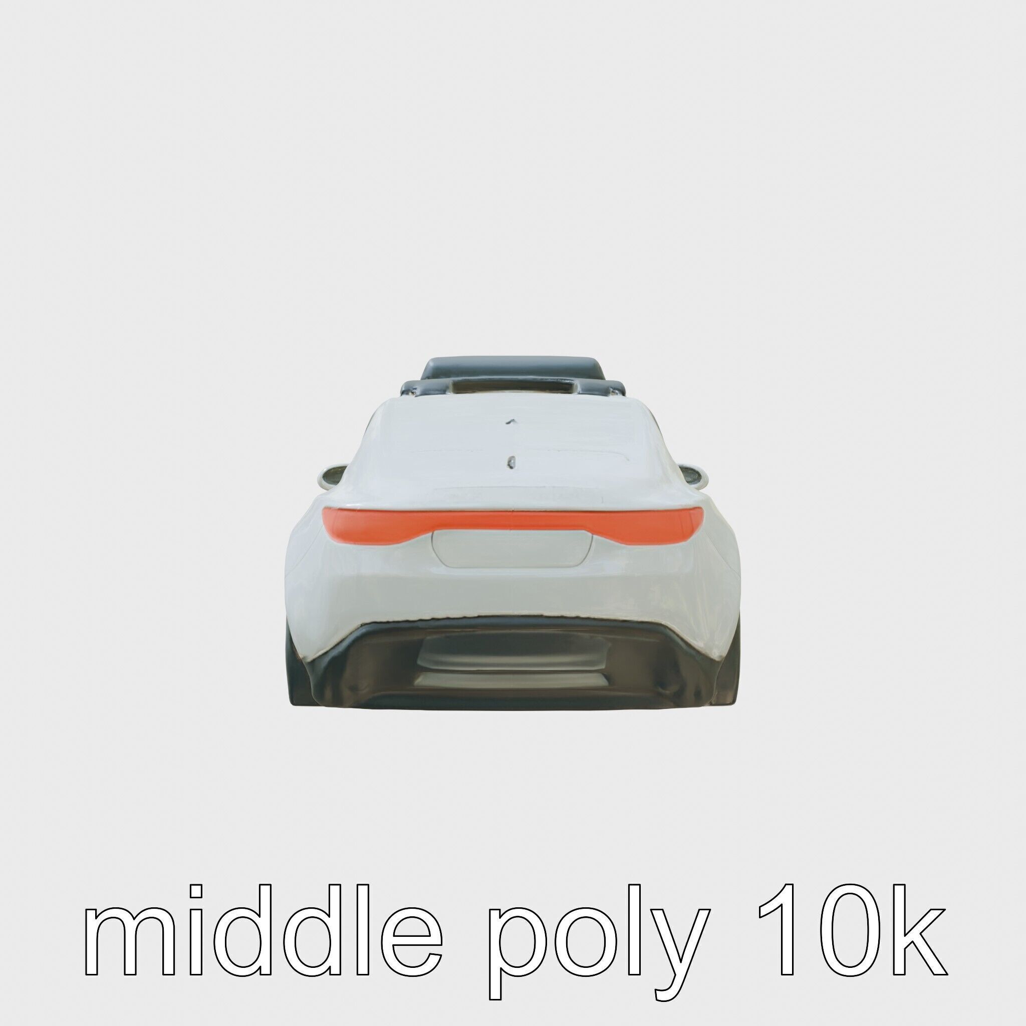 Futuristic Flying Car Taxi Concept Low-poly 3D model_2