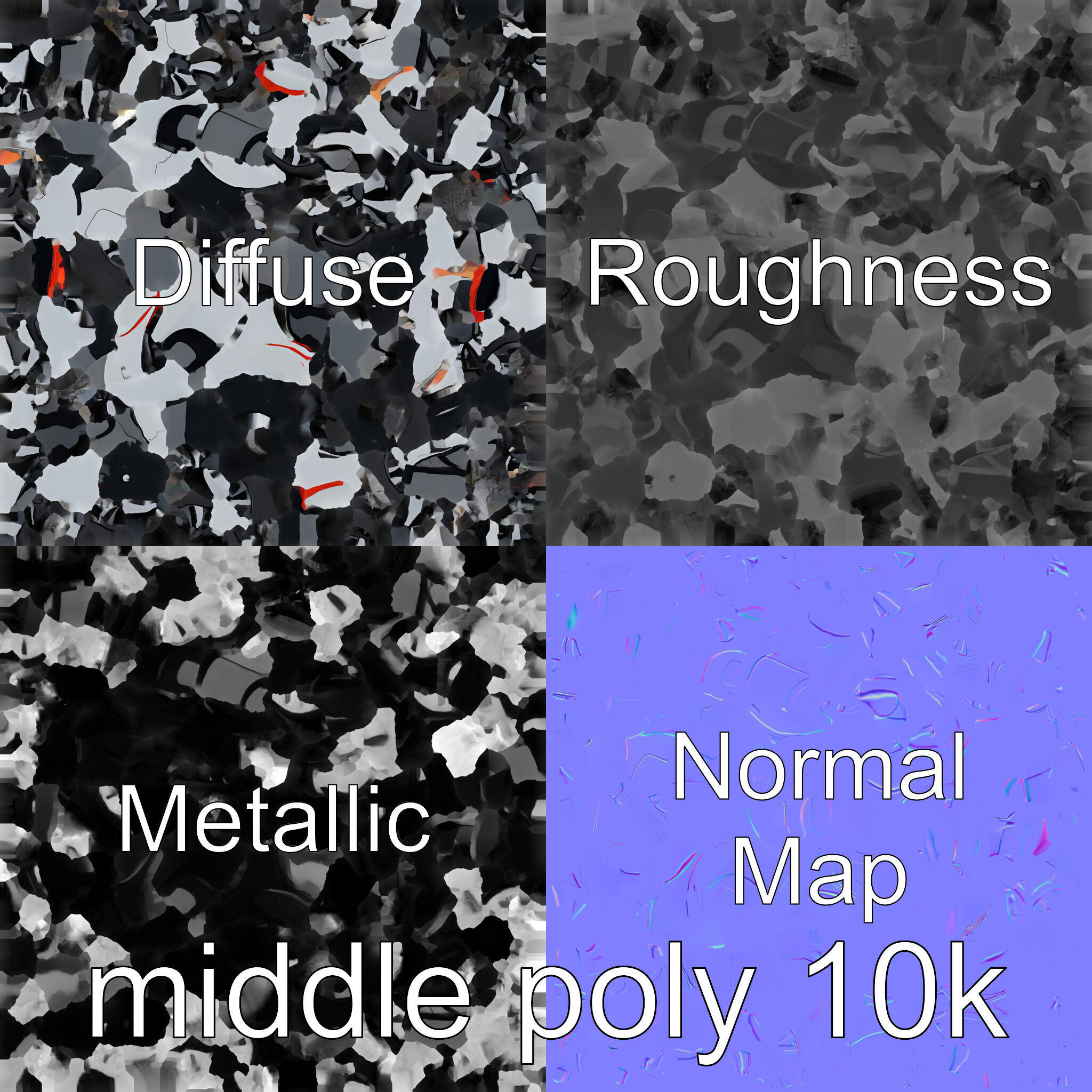 Futuristic Flying Car Taxi Concept Low-poly 3D model_27