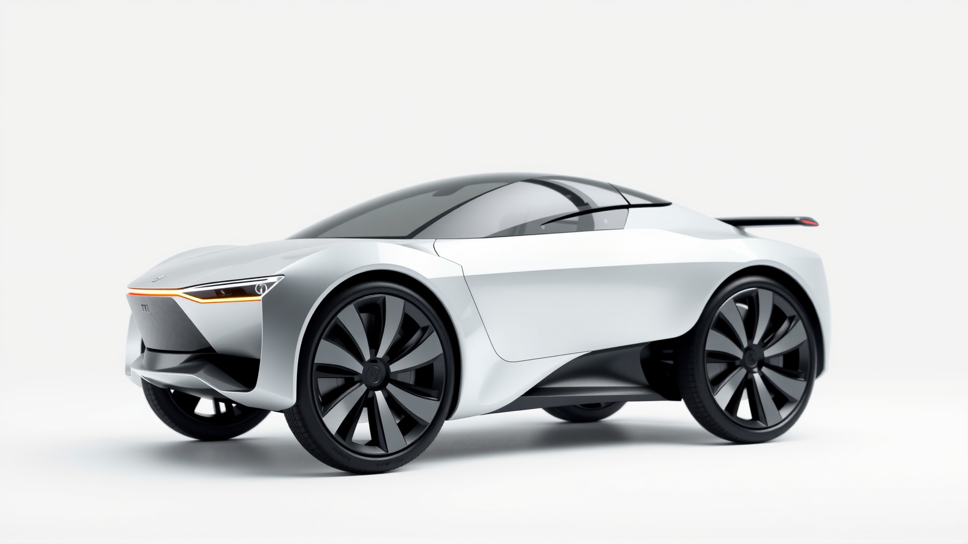 Futuristic Flying Car Taxi Concept Low-poly 3D model_3