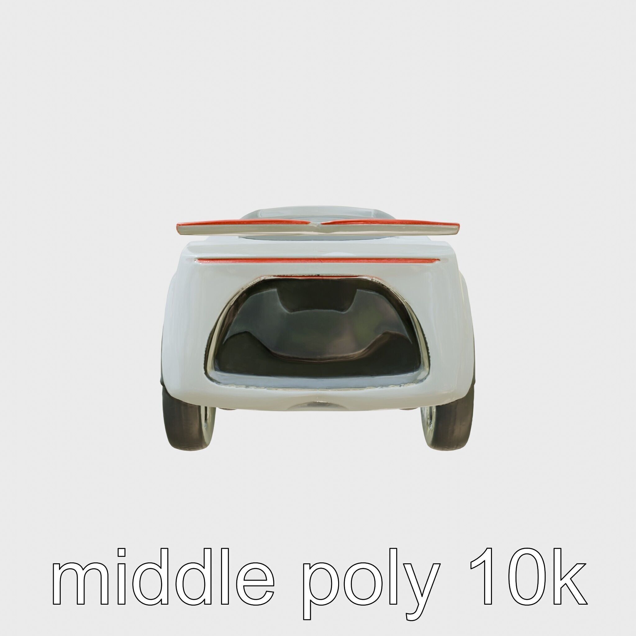 Futuristic Flying Car Taxi Concept Low-poly 3D model_17