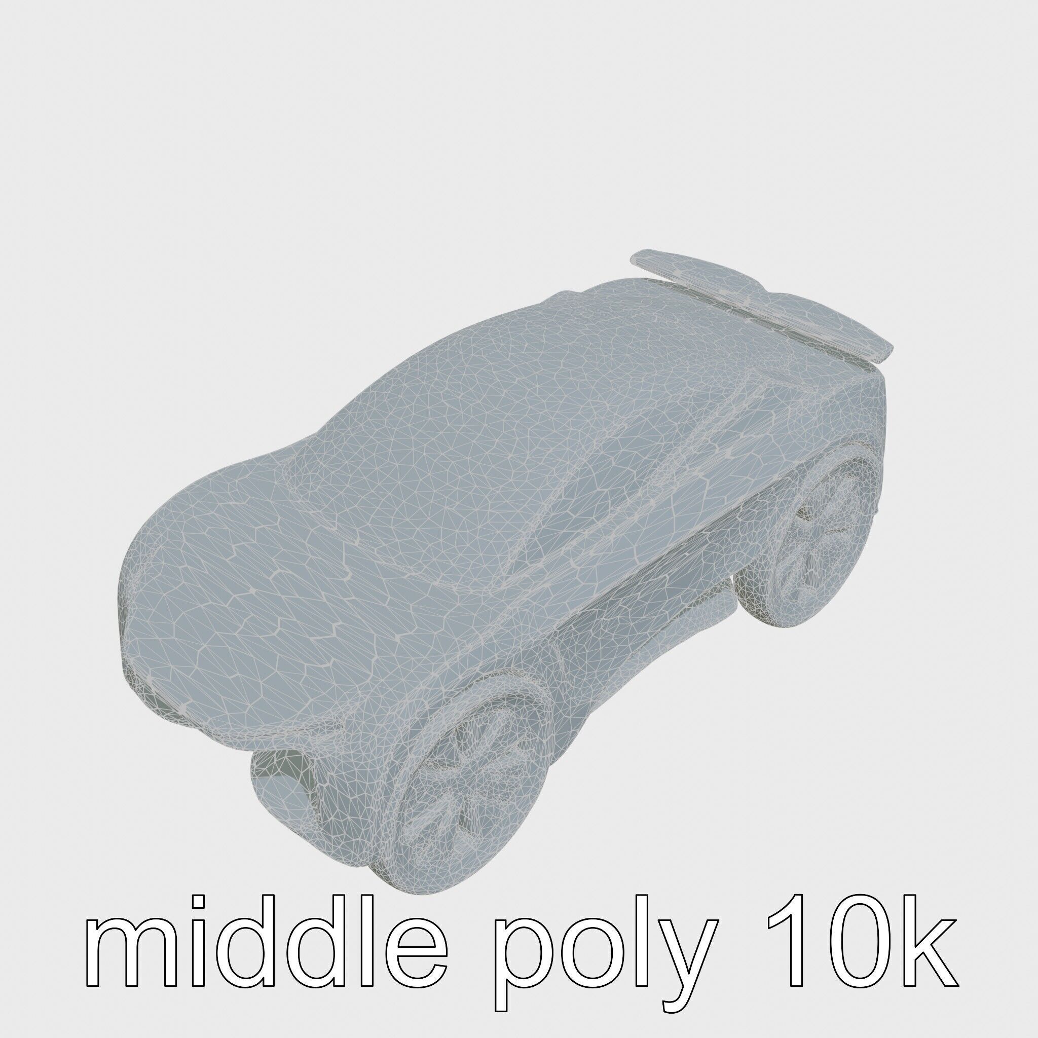 Futuristic Flying Car Taxi Concept Low-poly 3D model_22