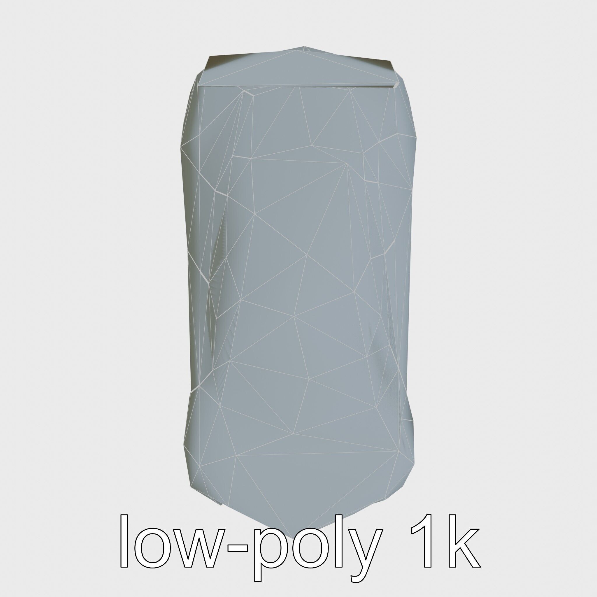 Futuristic Flying Car Taxi Concept Low-poly 3D model_23