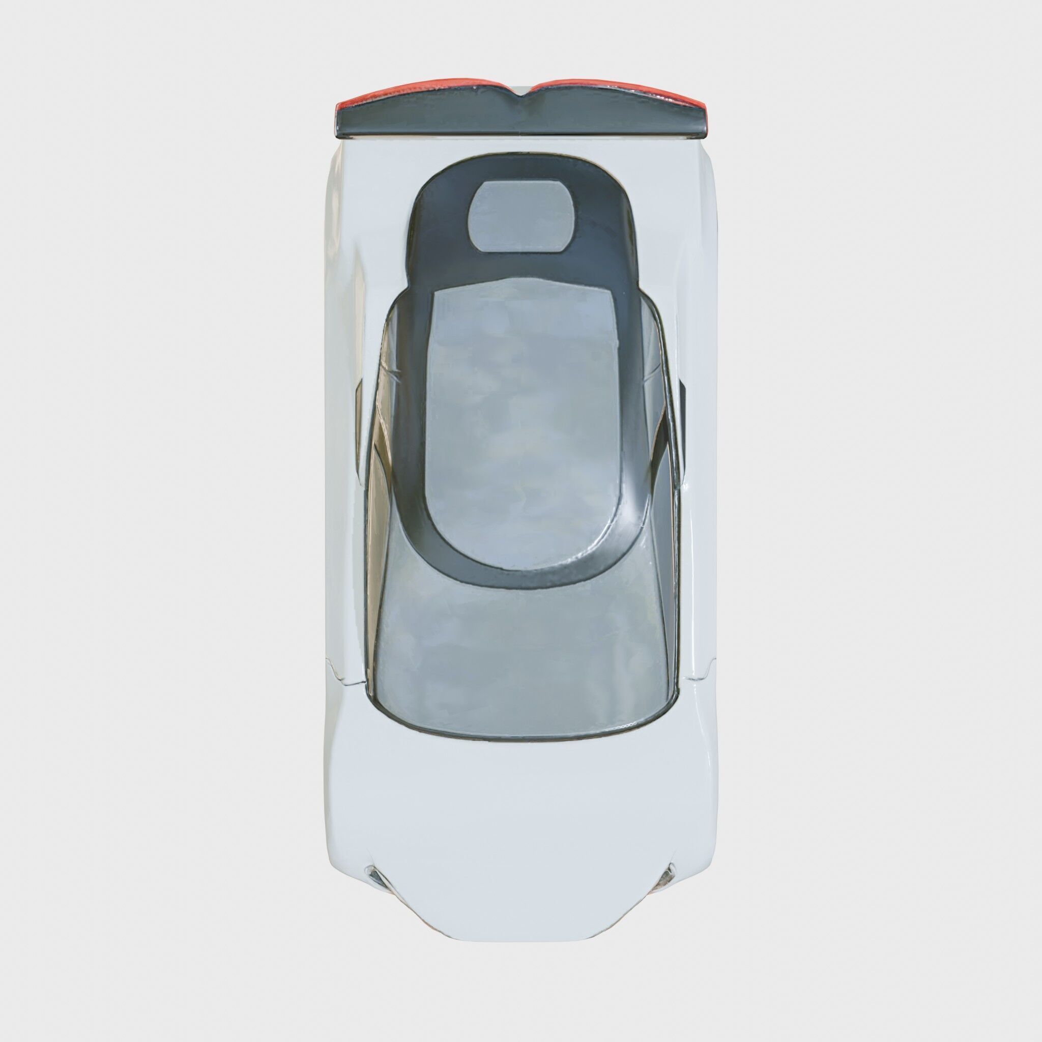 Futuristic Flying Car Taxi Concept Low-poly 3D model_8