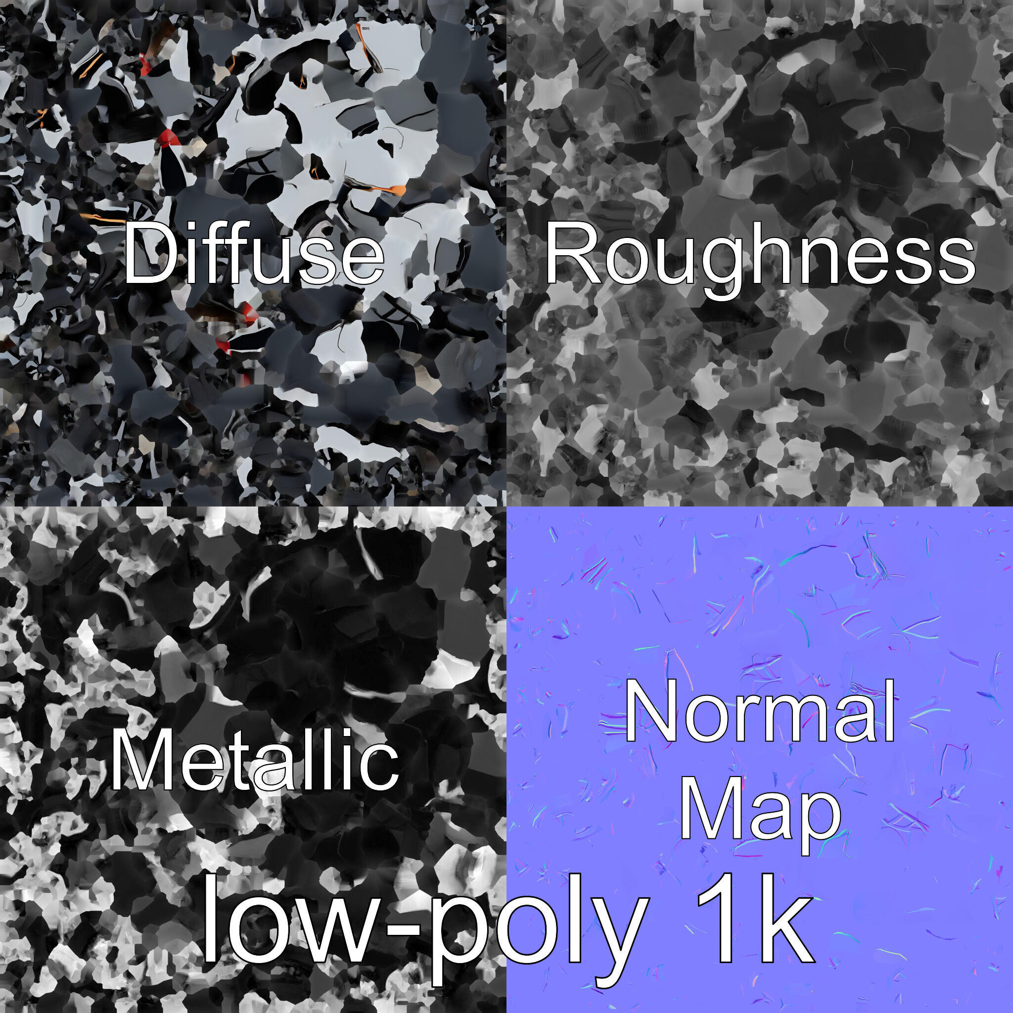 Futuristic Flying Car Taxi Concept Low-poly 3D model_24