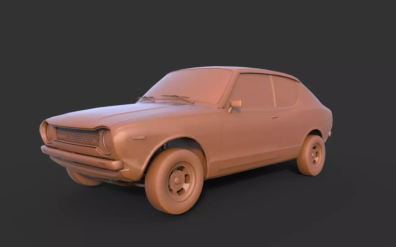 Datsun 100A 3D print model
