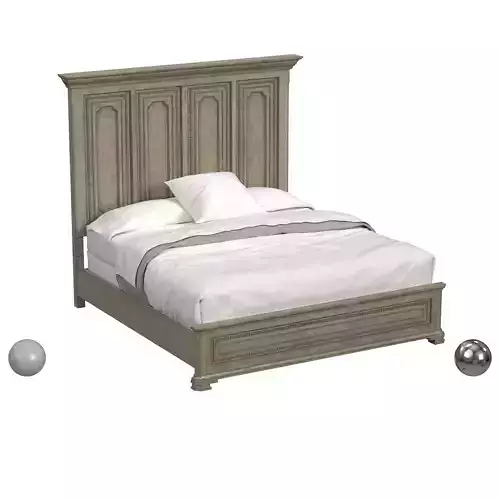 Alfresco Leonardo King Mansion Bed 3D model