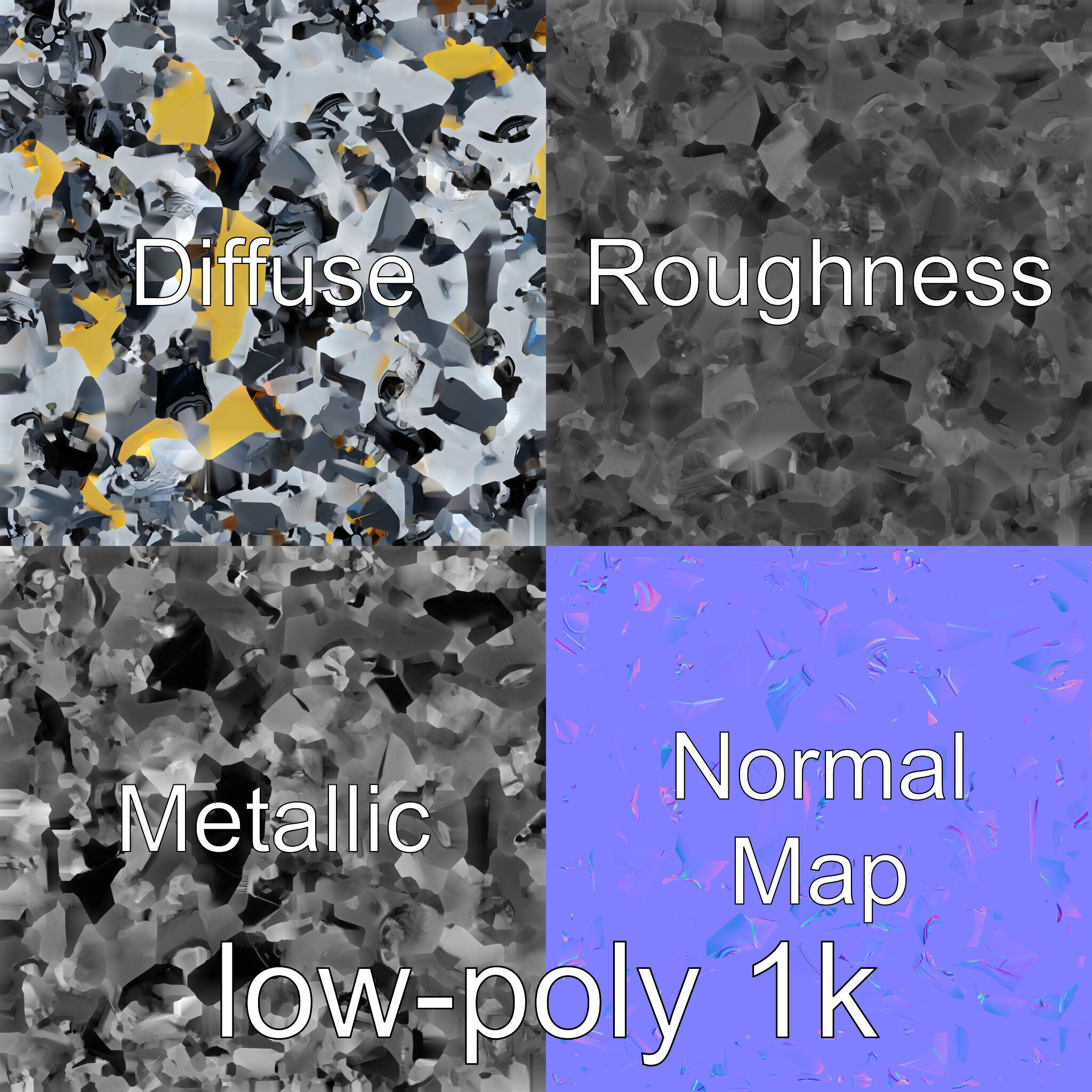 Futuristic Flying Car Taxi Concept Model Low-poly 3D model_1