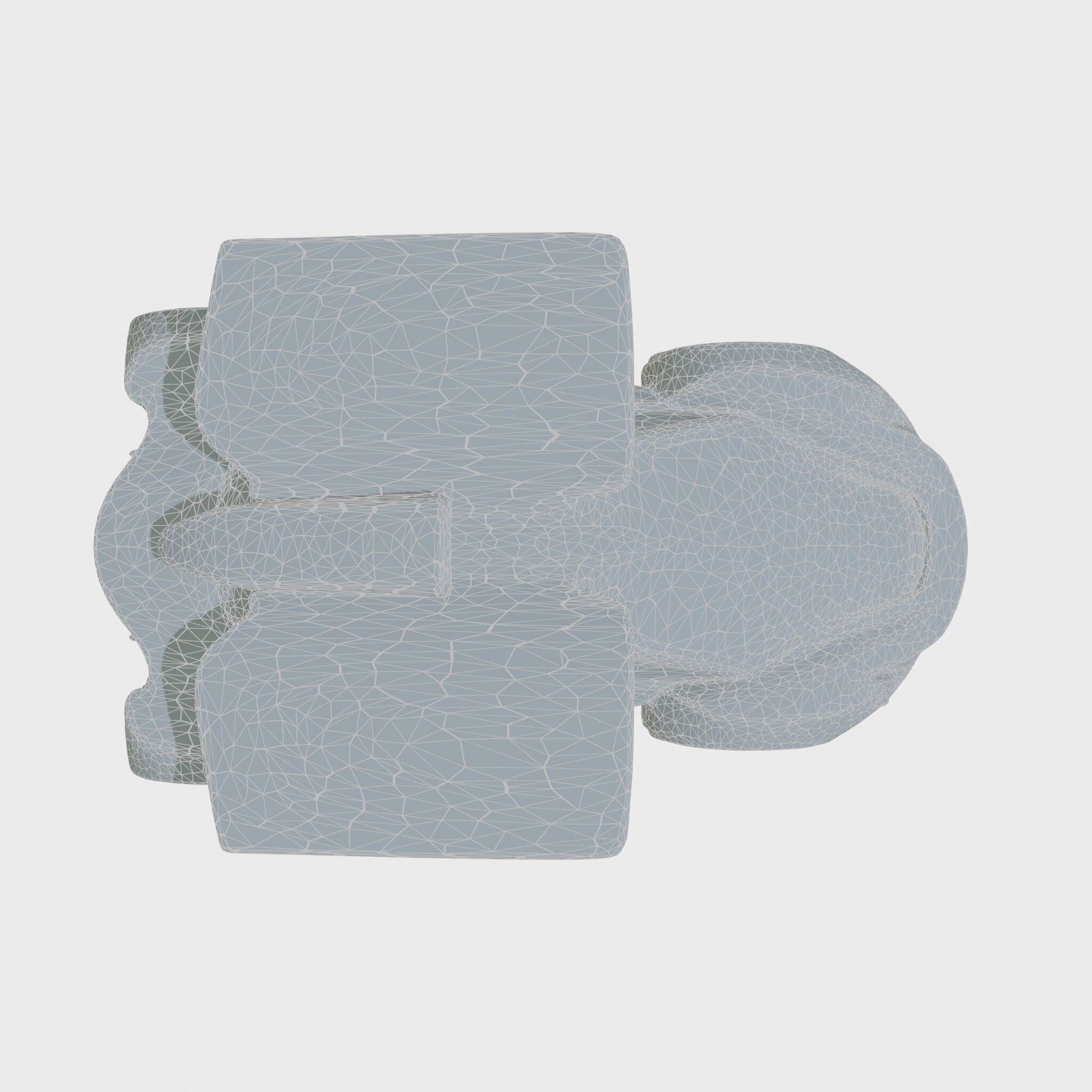 Futuristic Flying Car Taxi Concept Model Low-poly 3D model_5