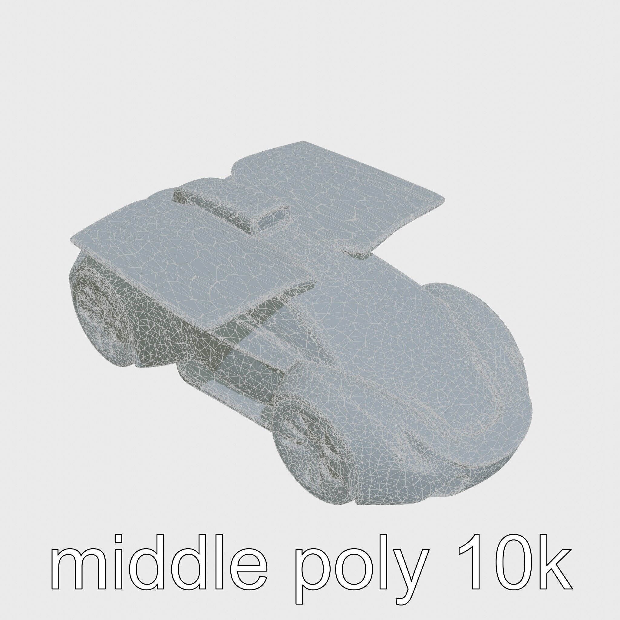 Futuristic Flying Car Taxi Concept Model Low-poly 3D model_25