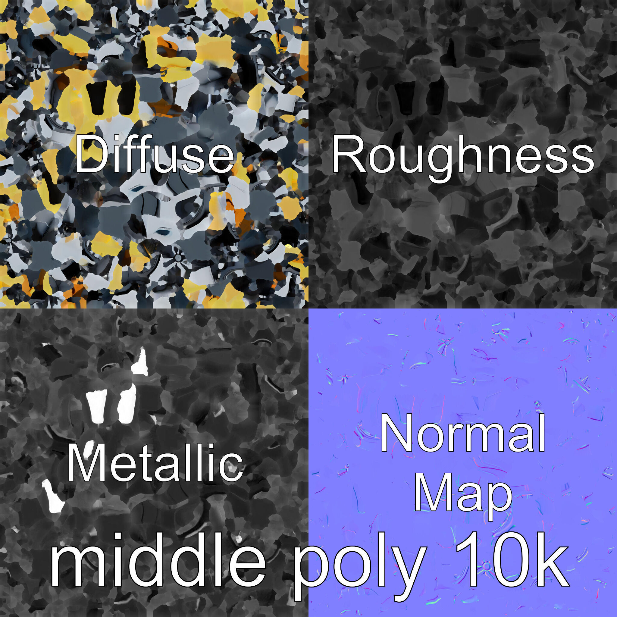 Futuristic Flying Car Taxi Concept Model Low-poly 3D model_28